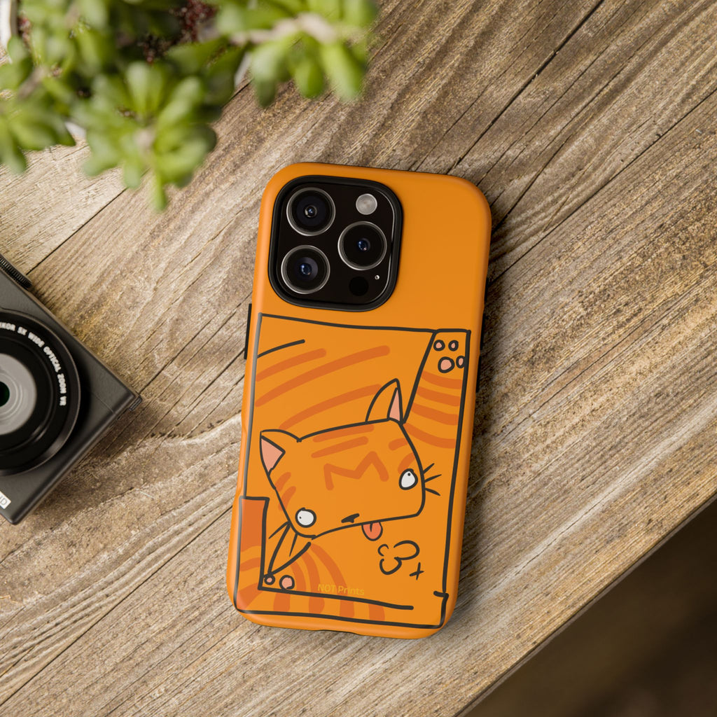 Cute Orange Cat Phone Case - Tough Cases Protective iPhone Cover