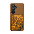 Giraffe Pocket Tough Phone Case — Cute Cartoon Giraffe with Card Slot