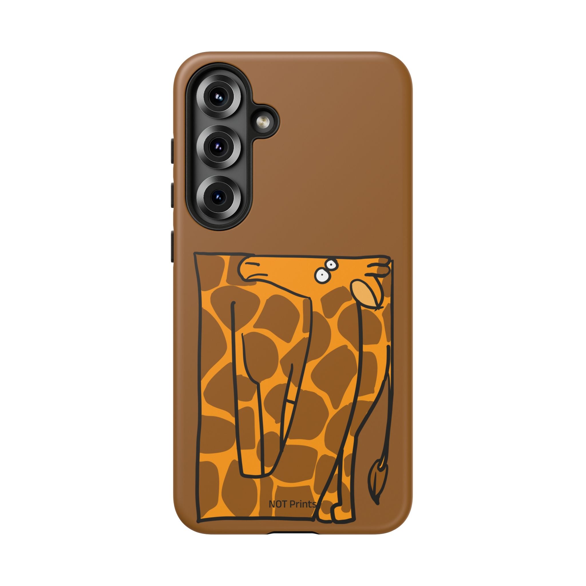 Giraffe Pocket Tough Phone Case — Cute Cartoon Giraffe with Card Slot