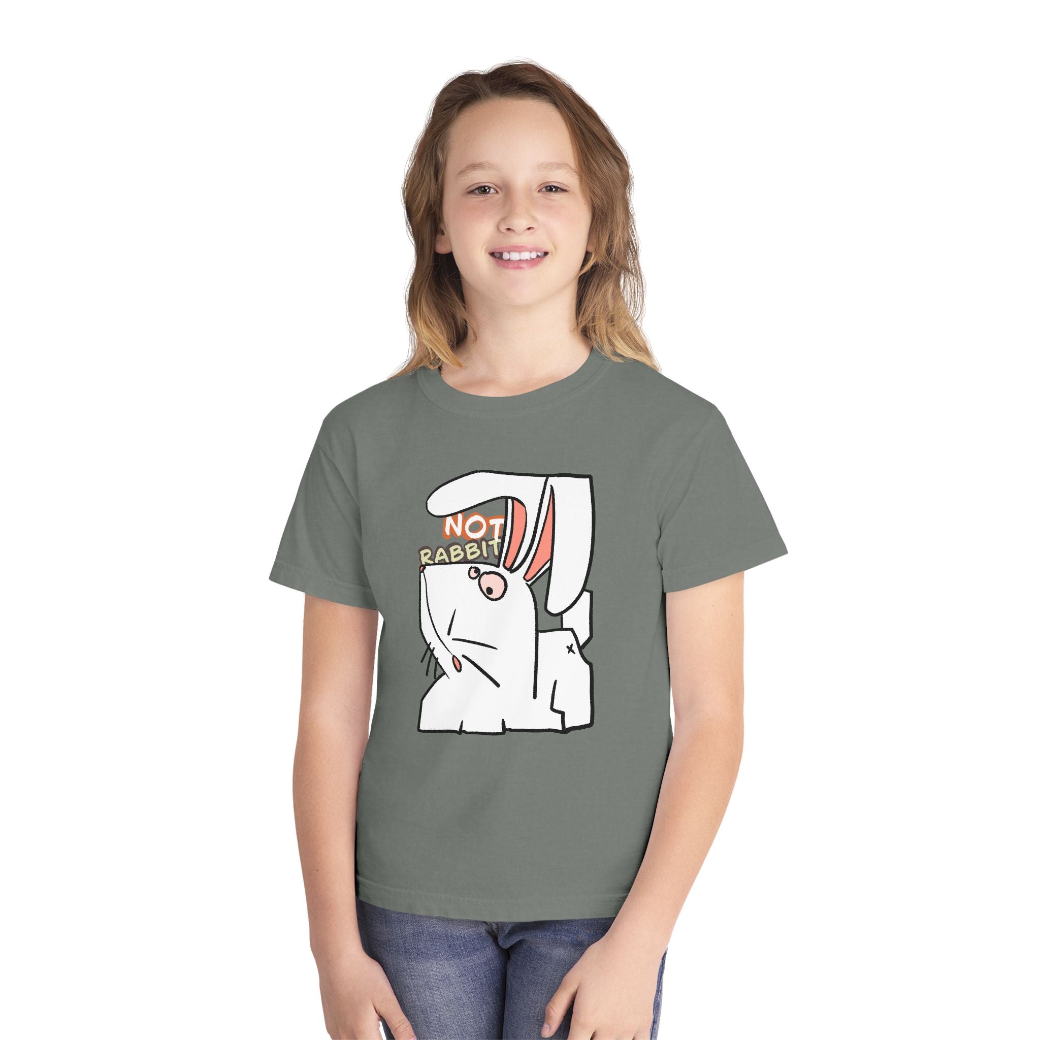 Rabbit Youth Tee — Cute 'Not Rabbit' Graphic Bunny T-Shirt