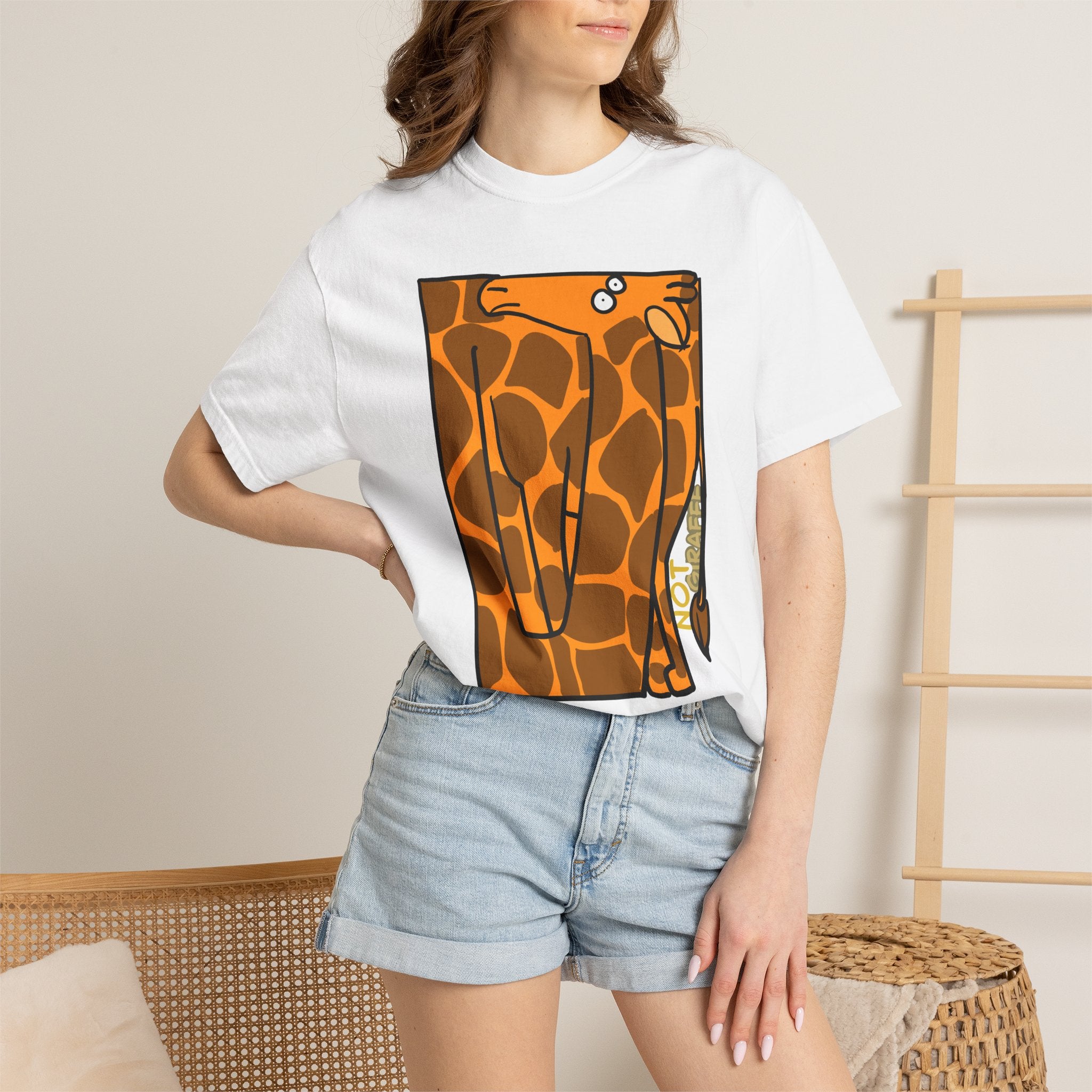 Giraffe T-Shirt — Cute Cartoon "Not Giraffe" Unisex T-shirt