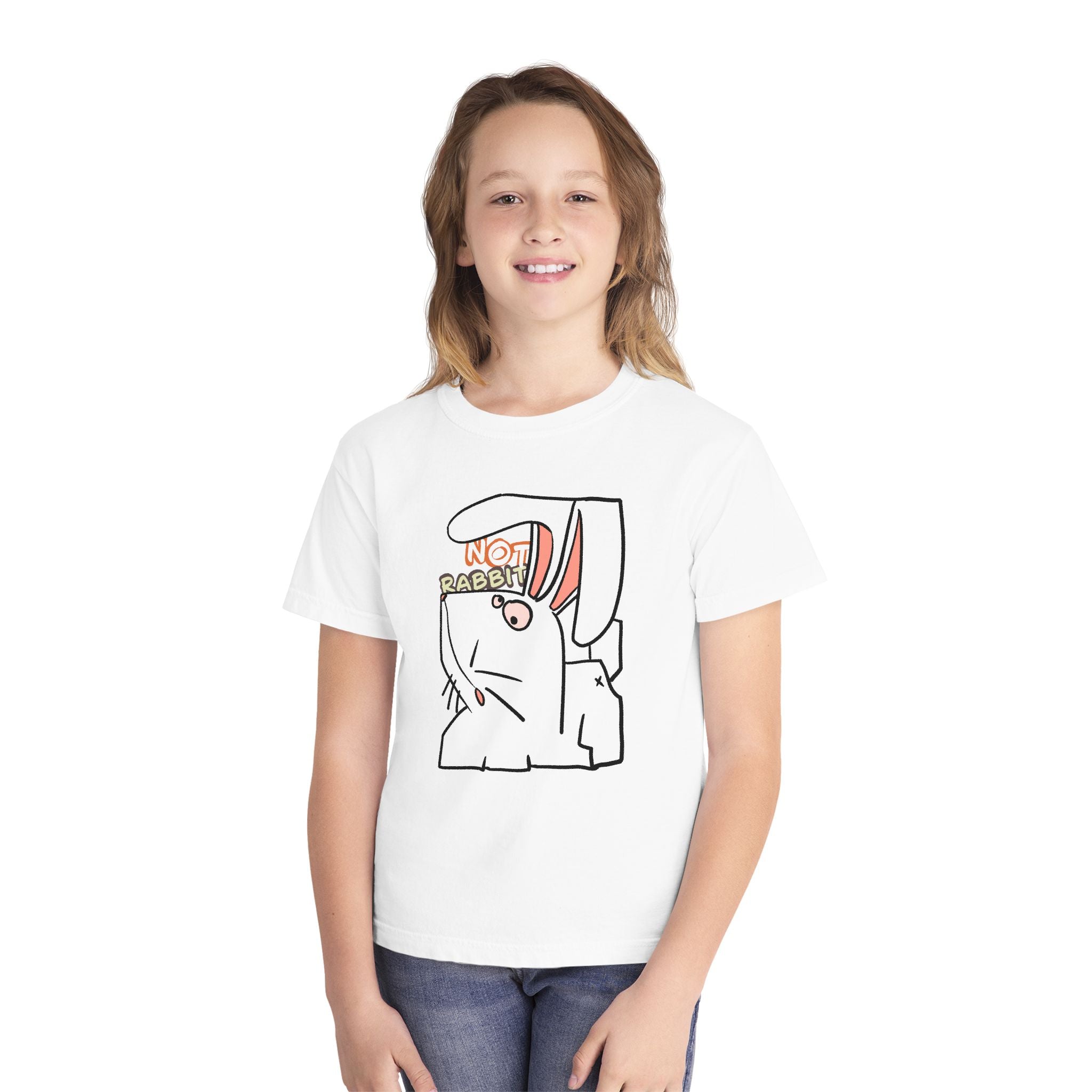 Rabbit Youth Tee — Cute 'Not Rabbit' Graphic Bunny T-Shirt