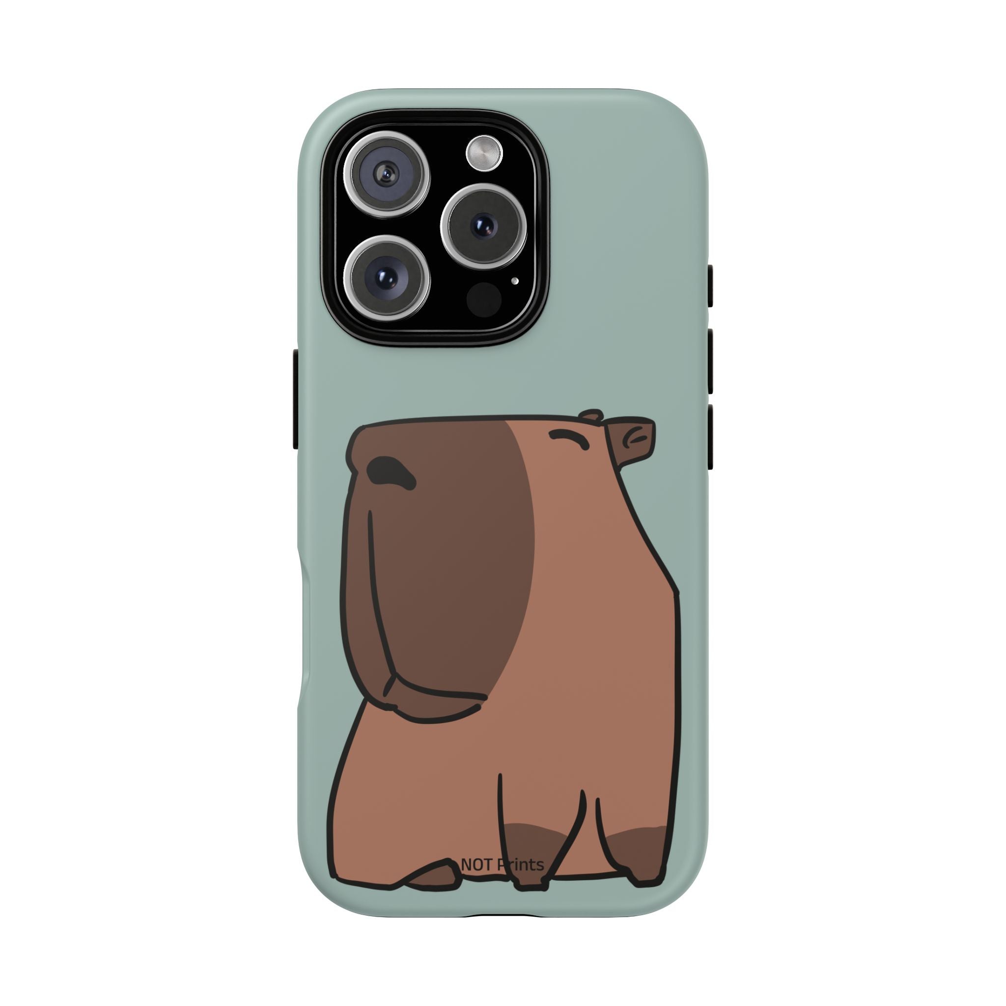 Coque de téléphone mignon ours - Coque de protection iPhone ours brun dessin animé minimaliste
