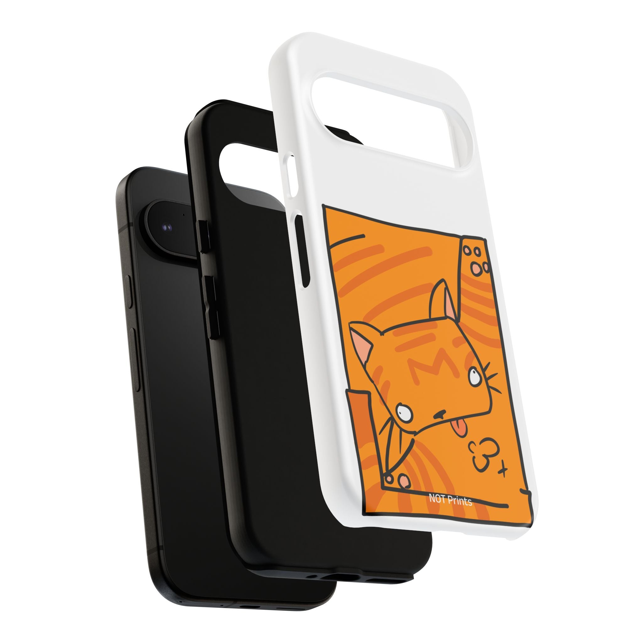 Cute Orange Cat Phone Case - Tough Cases Protective Phone Cover