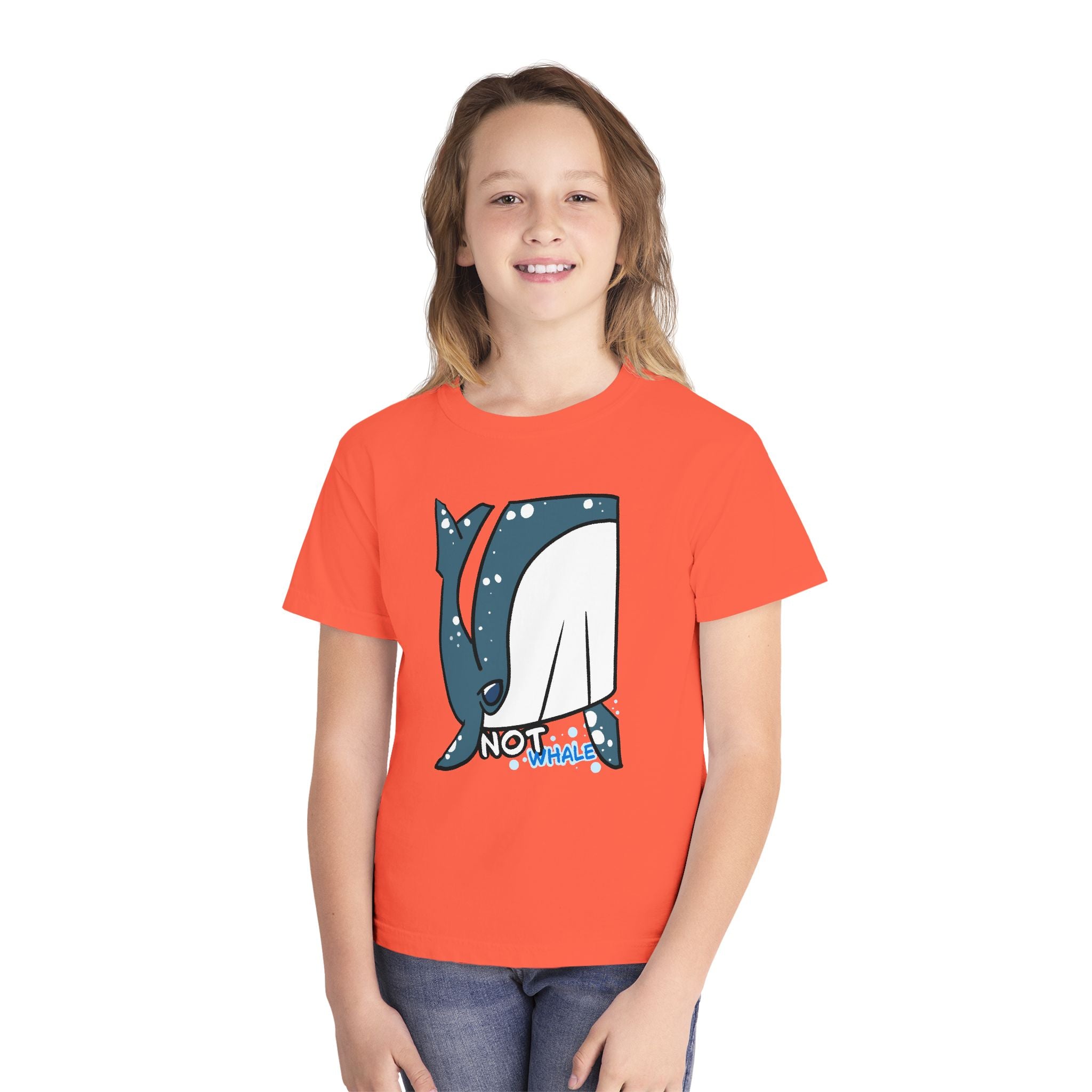 Whale Youth Tee — Cute "Not Whale" Narwhal Graphic Kids Shirt