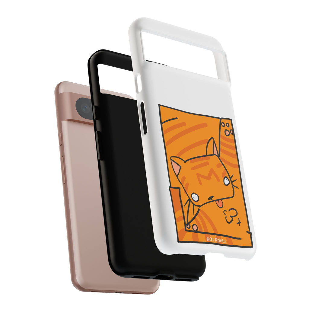 Cute Orange Cat Phone Case - Tough Cases Protective Phone Cover