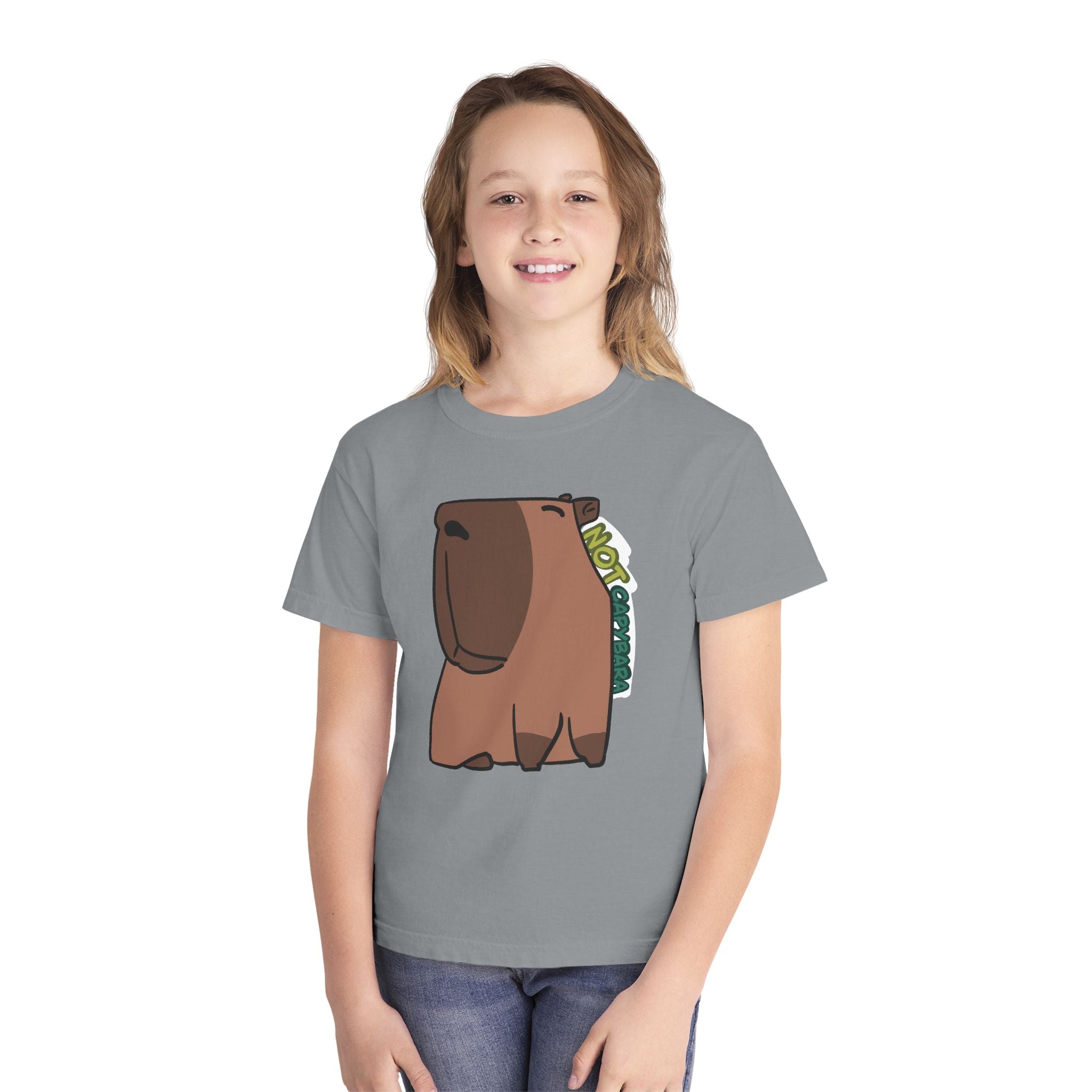 T-shirt graphique enfant Capybara – Adorable T-shirt enfant « Pas un capybara »
