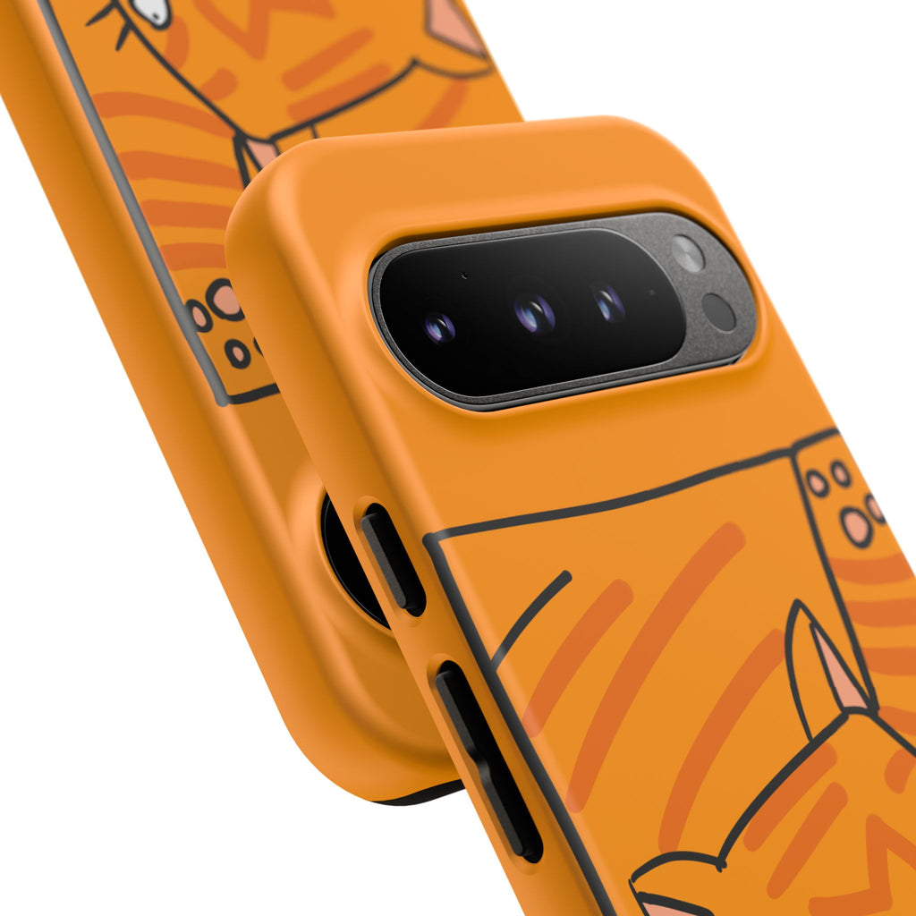 Cute Orange Cat Phone Case - Tough Cases Protective iPhone Cover