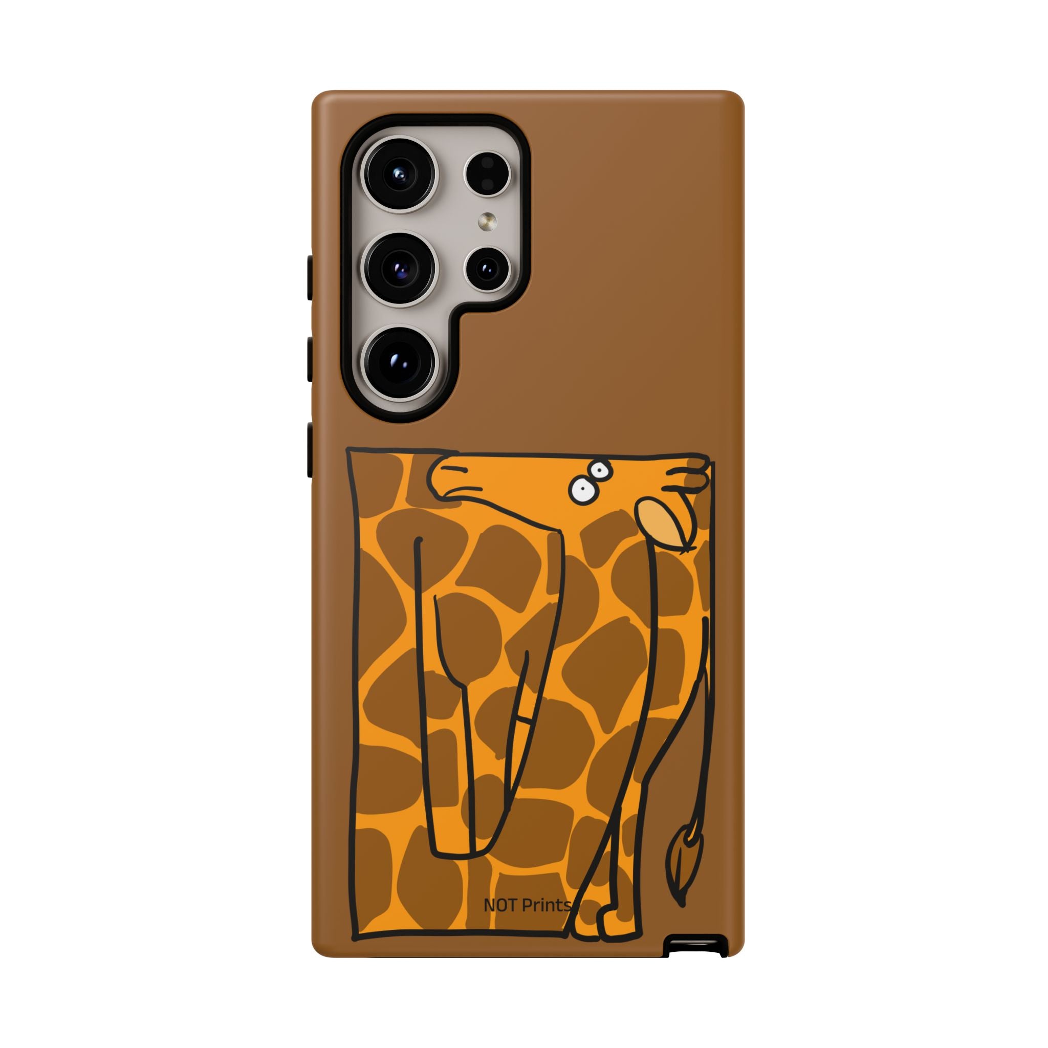 Giraffe Pocket Tough Phone Case — Cute Cartoon Giraffe with Card Slot
