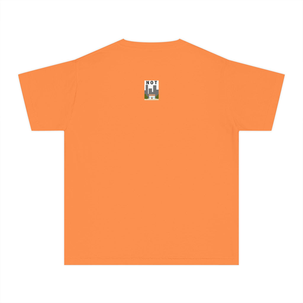 Orange Cat Youth Tee – Cute Cartoon Cat Graphic Shirt for Kids | Funny Not Cat Animal Cotton T-Shirt