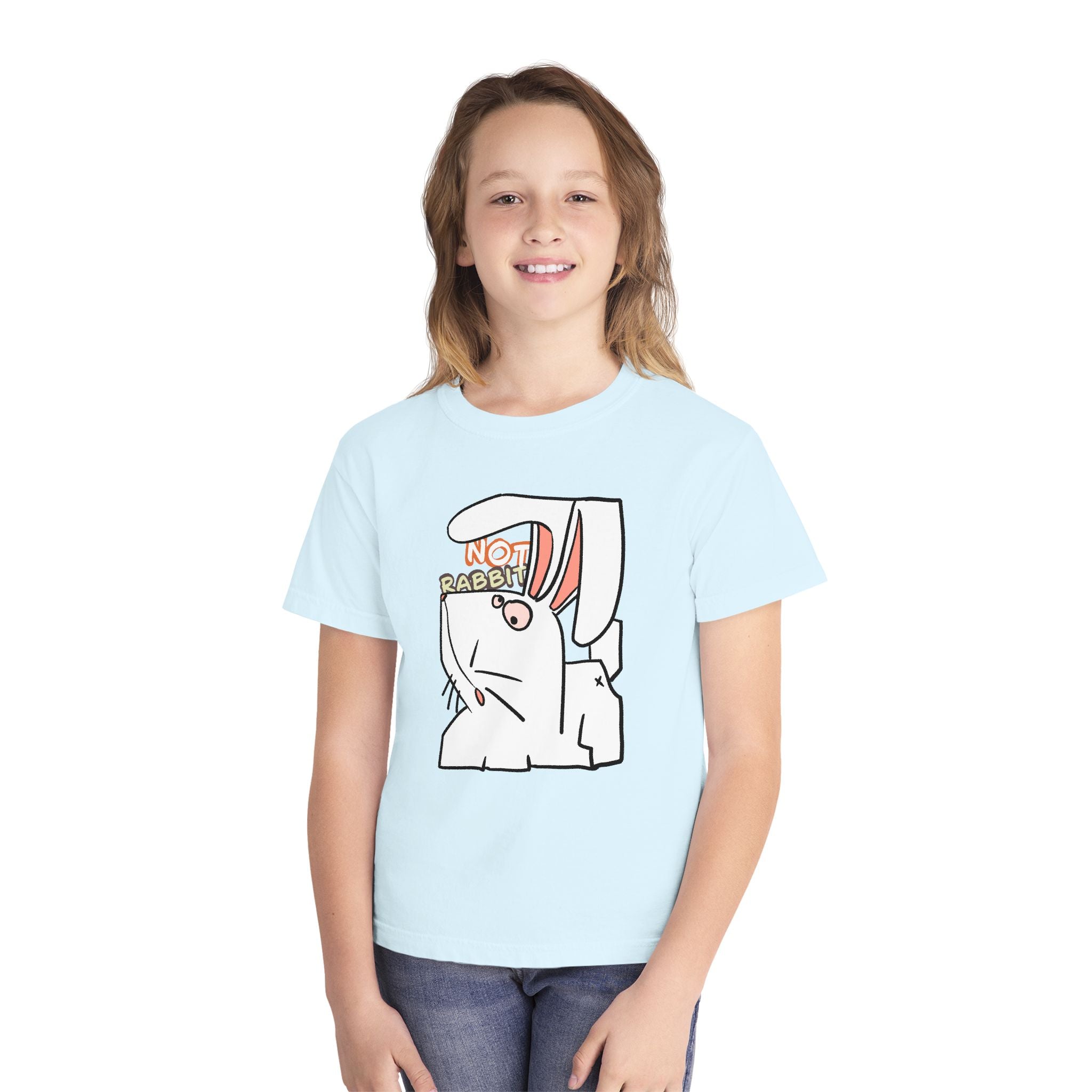 Rabbit Youth Tee — Cute 'Not Rabbit' Graphic Bunny T-Shirt