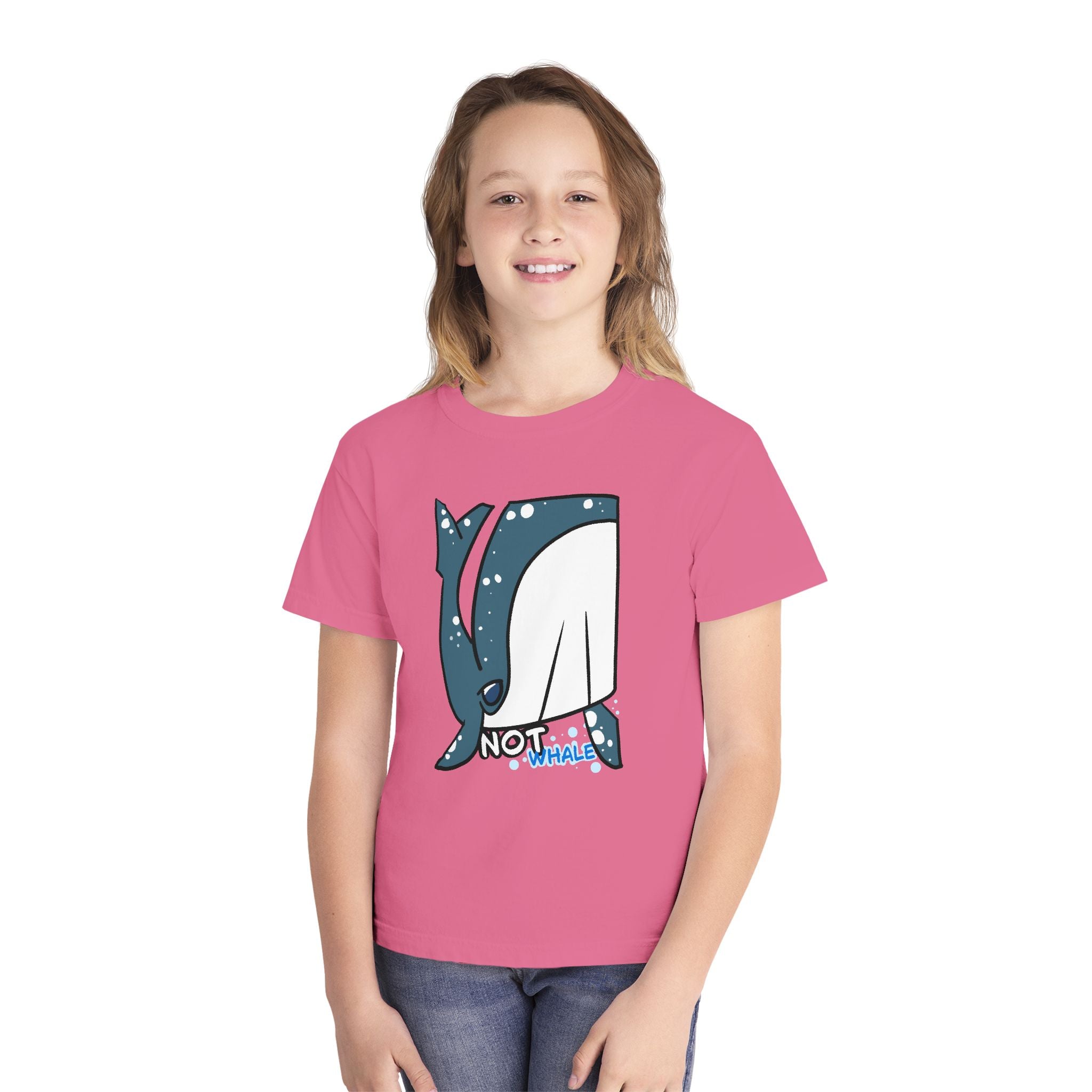 Whale Youth Tee — Cute "Not Whale" Narwhal Graphic Kids Shirt