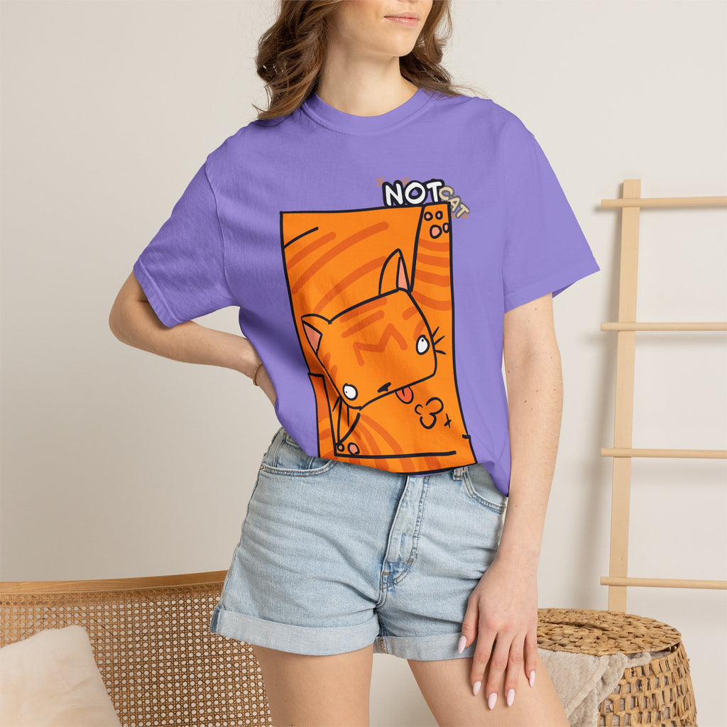 Orange Cat T-Shirt | Cute Cartoon "Not Cat" Unisex T-shirt