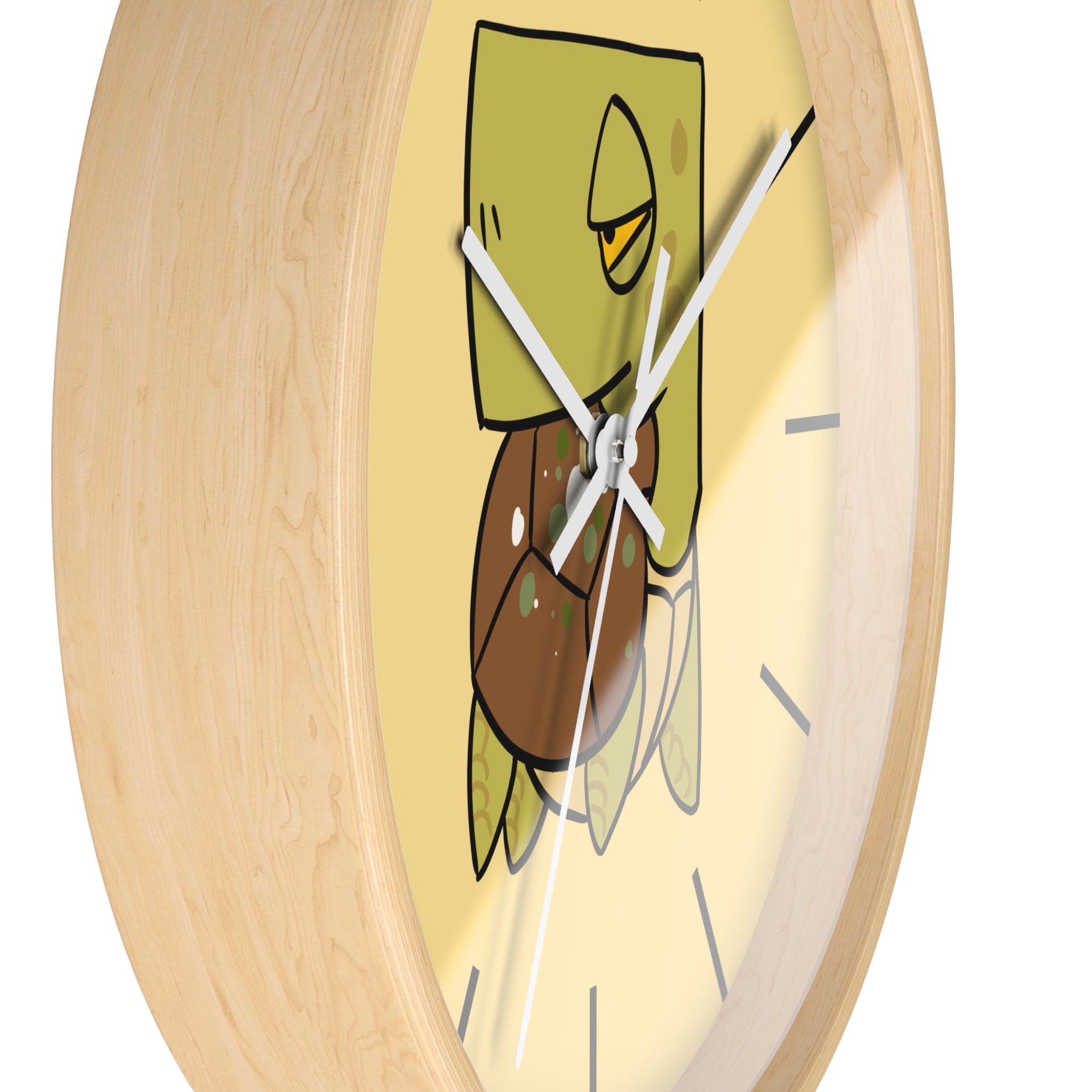 Turtle Wall Clock — Cute Cartoon Sea Turtle Clock for Kids’ Room & Beach Decor