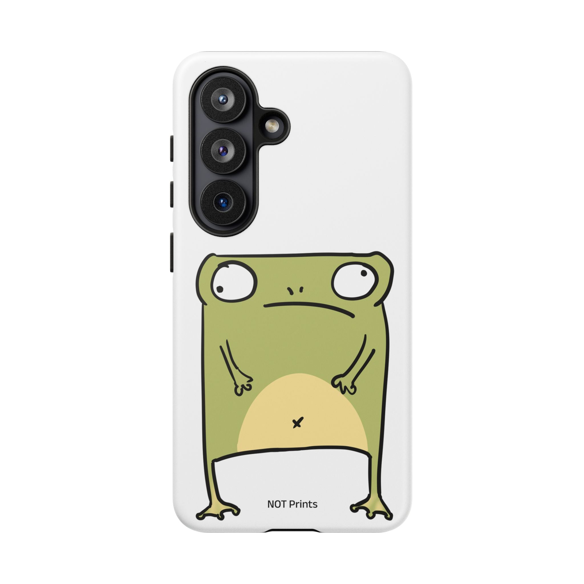 Funny Frog Tough Phone Case — Cute Stubborn Frog Protective iPhone Case