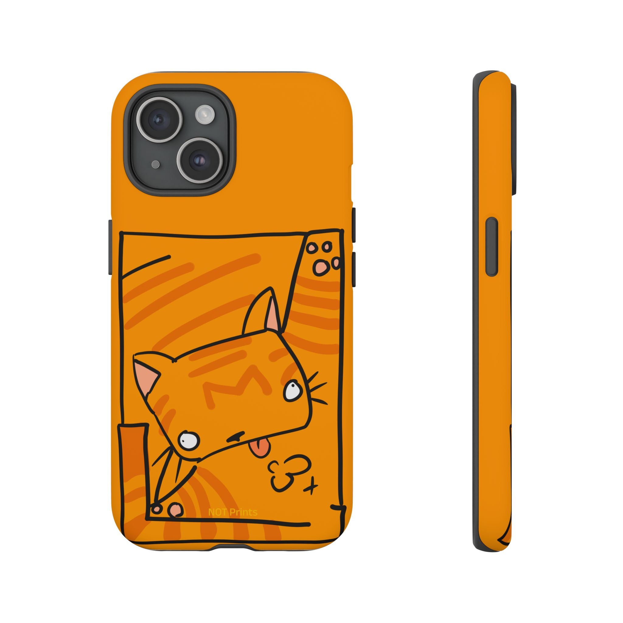 Cute Orange Cat Phone Case - Tough Cases Protective iPhone Cover