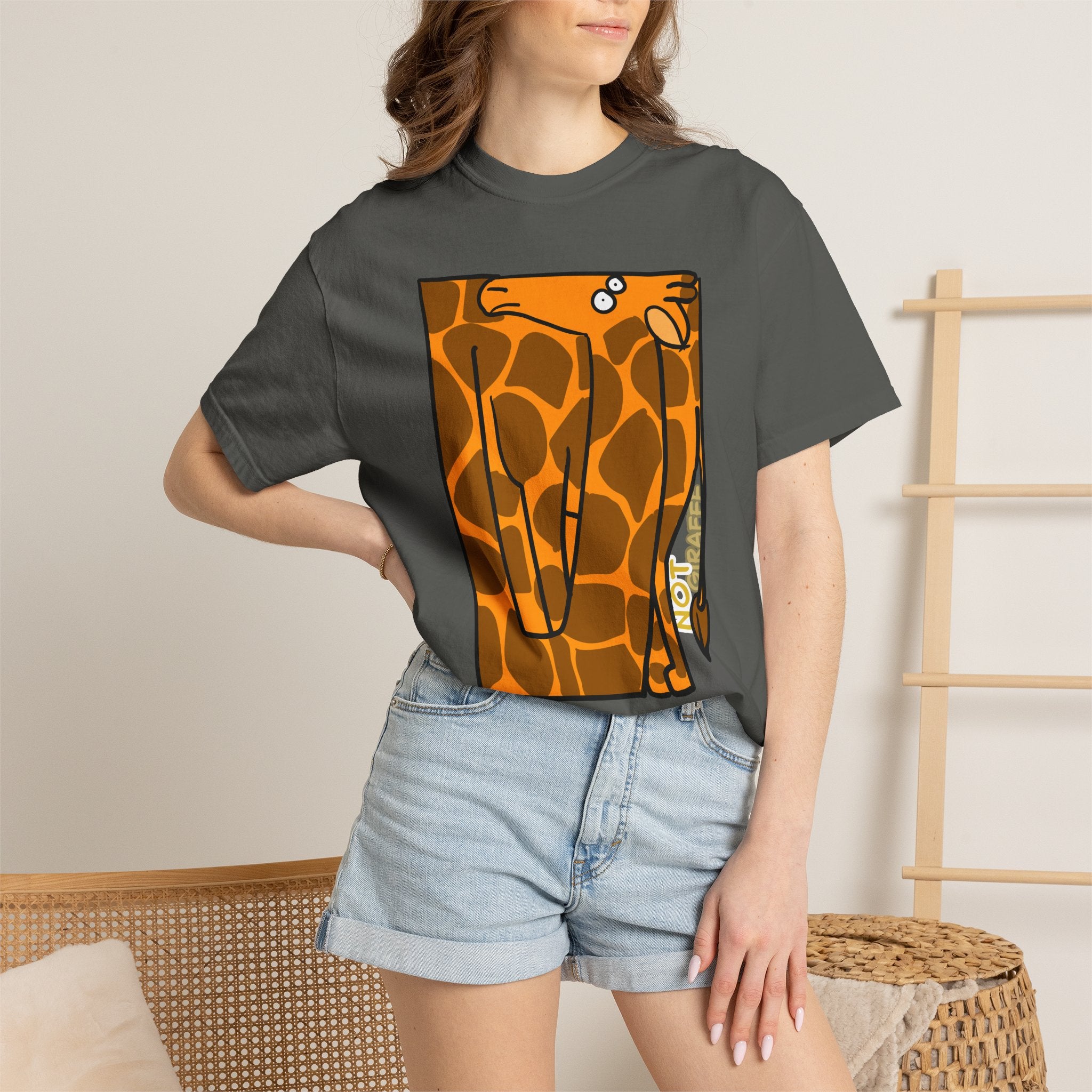 Giraffe T-Shirt — Cute Cartoon "Not Giraffe" Unisex T-shirt