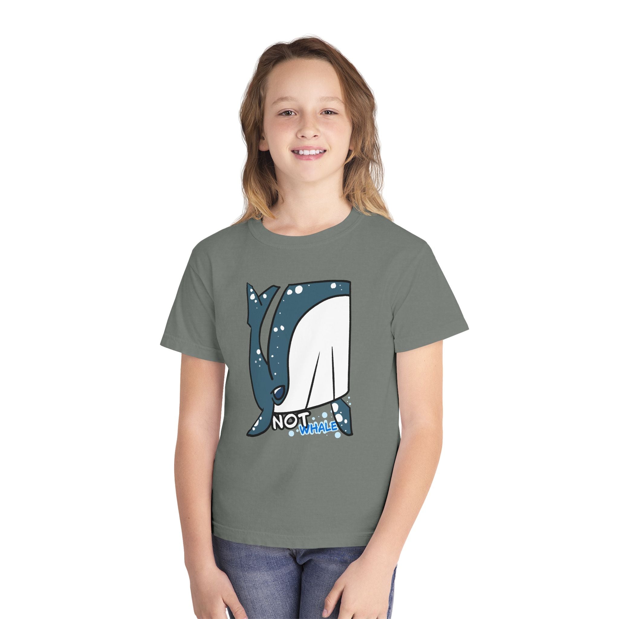 Whale Youth Tee — Cute "Not Whale" Narwhal Graphic Kids Shirt