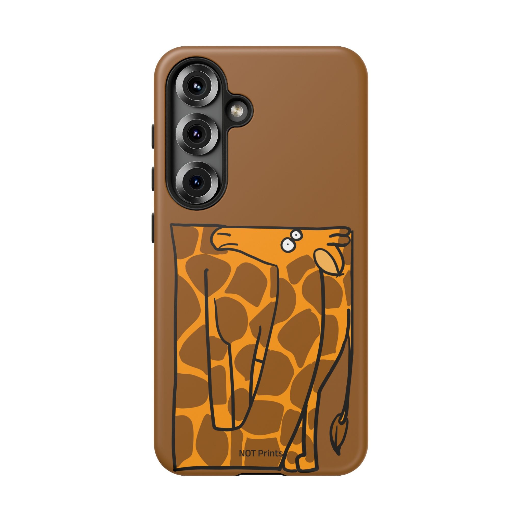 Giraffe Pocket Tough Phone Case — Cute Cartoon Giraffe with Card Slot
