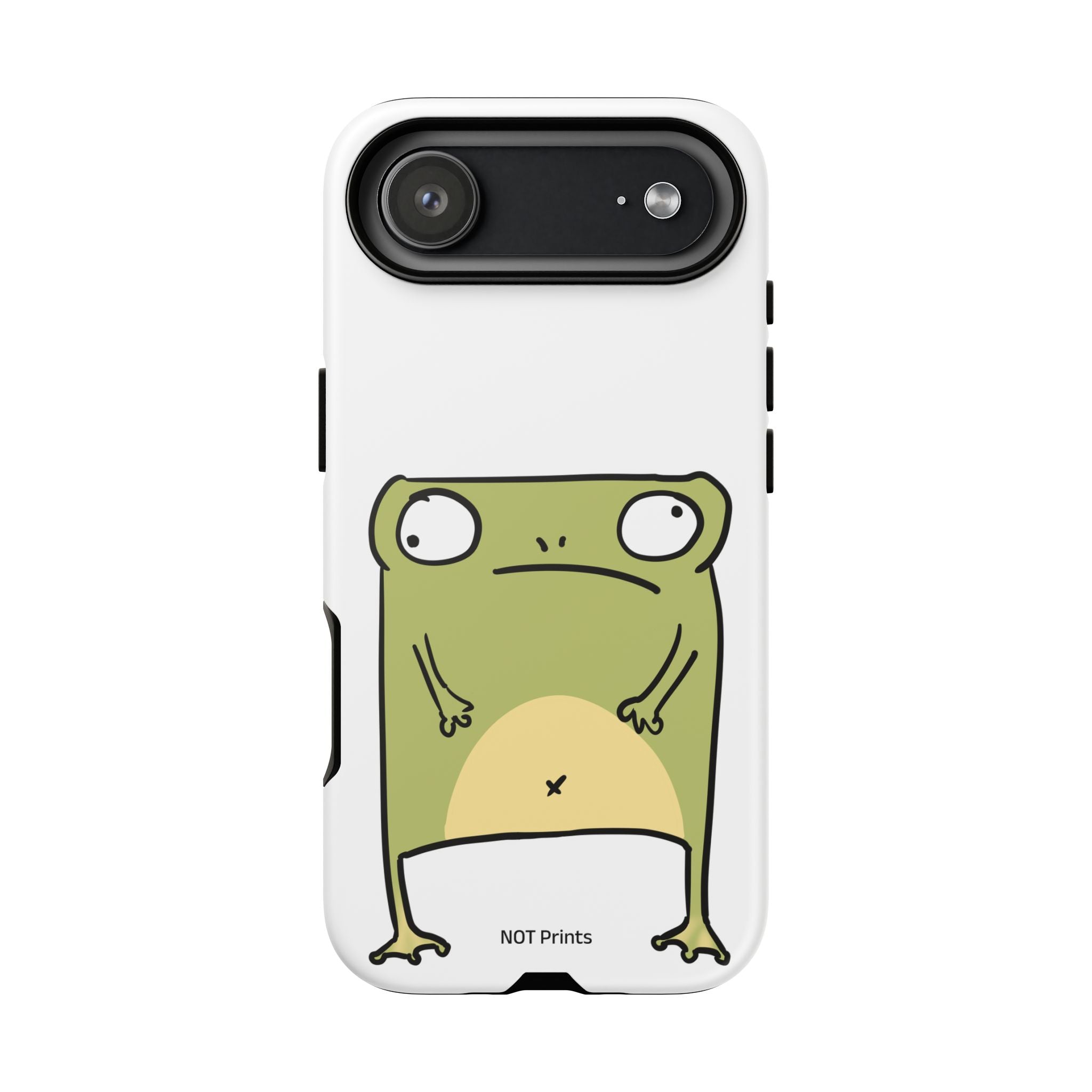 Funny Frog Tough Phone Case — Cute Stubborn Frog Protective iPhone Case