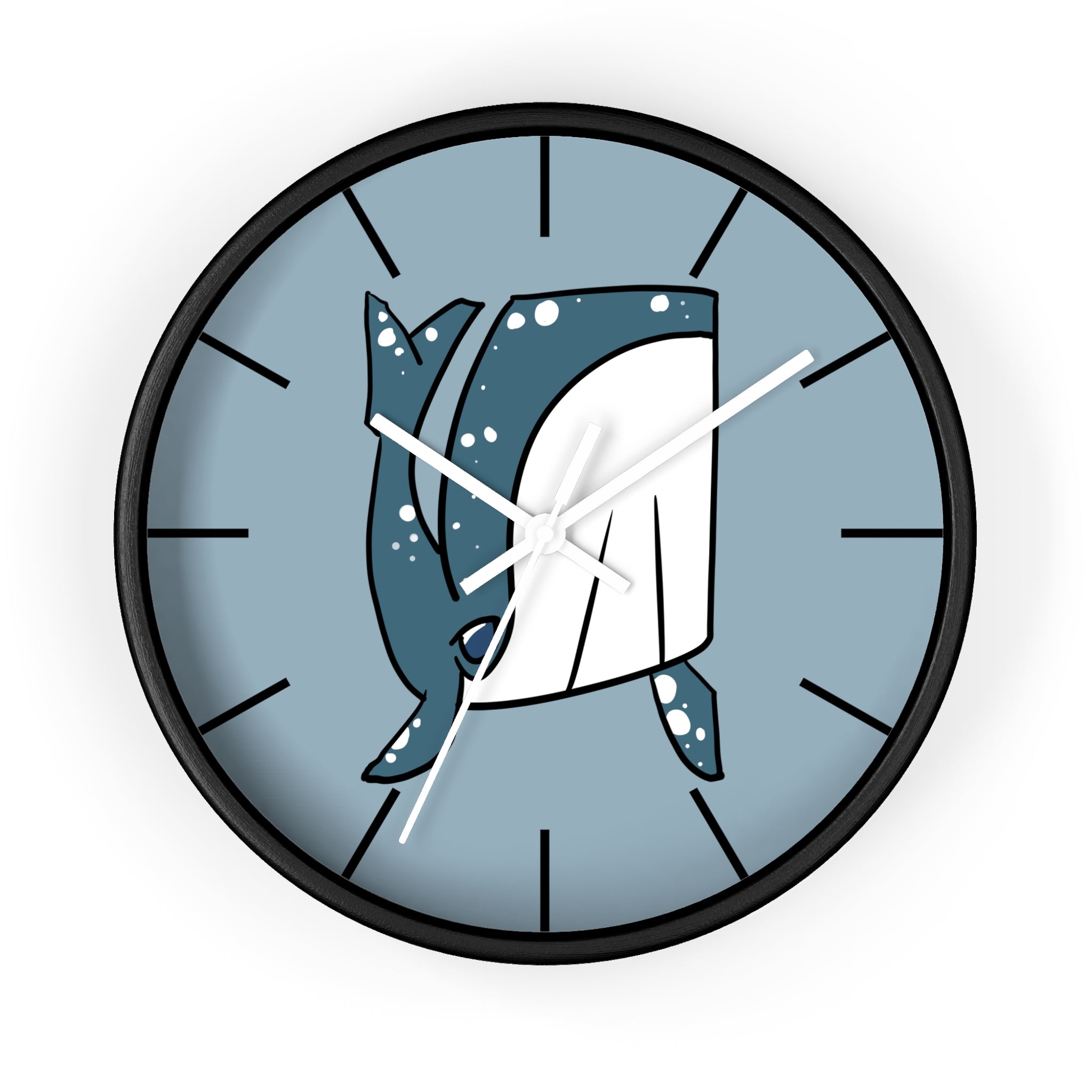 Whale Shark Wall Clock — Cute Nautical Ocean Decor, Marine Life Gift