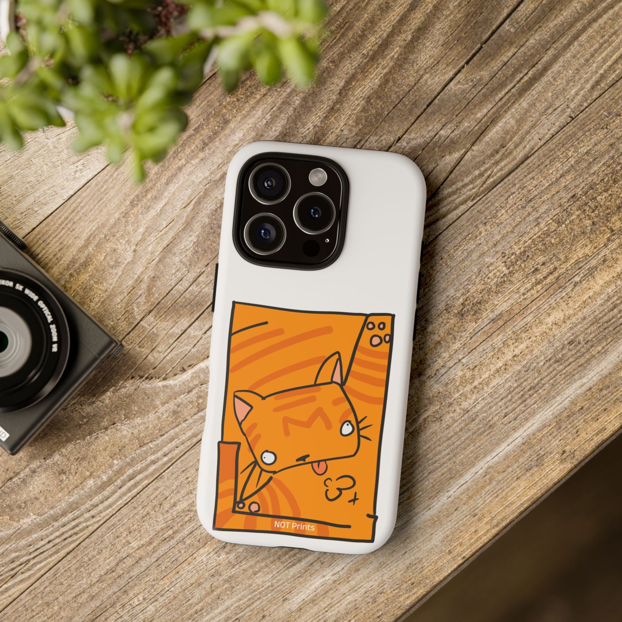 Cute Orange Cat Phone Case - Tough Cases Protective Phone Cover