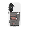 Hippo Cartoon Phone Case — Cute Happy Hippo Protective iPhone Cover