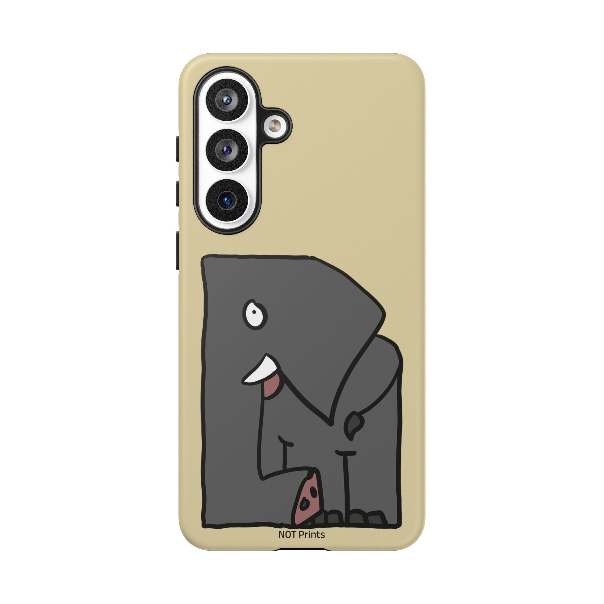 Coque de téléphone mignon éléphant de dessin animé — Coque de protection iPhone ludique et résistante