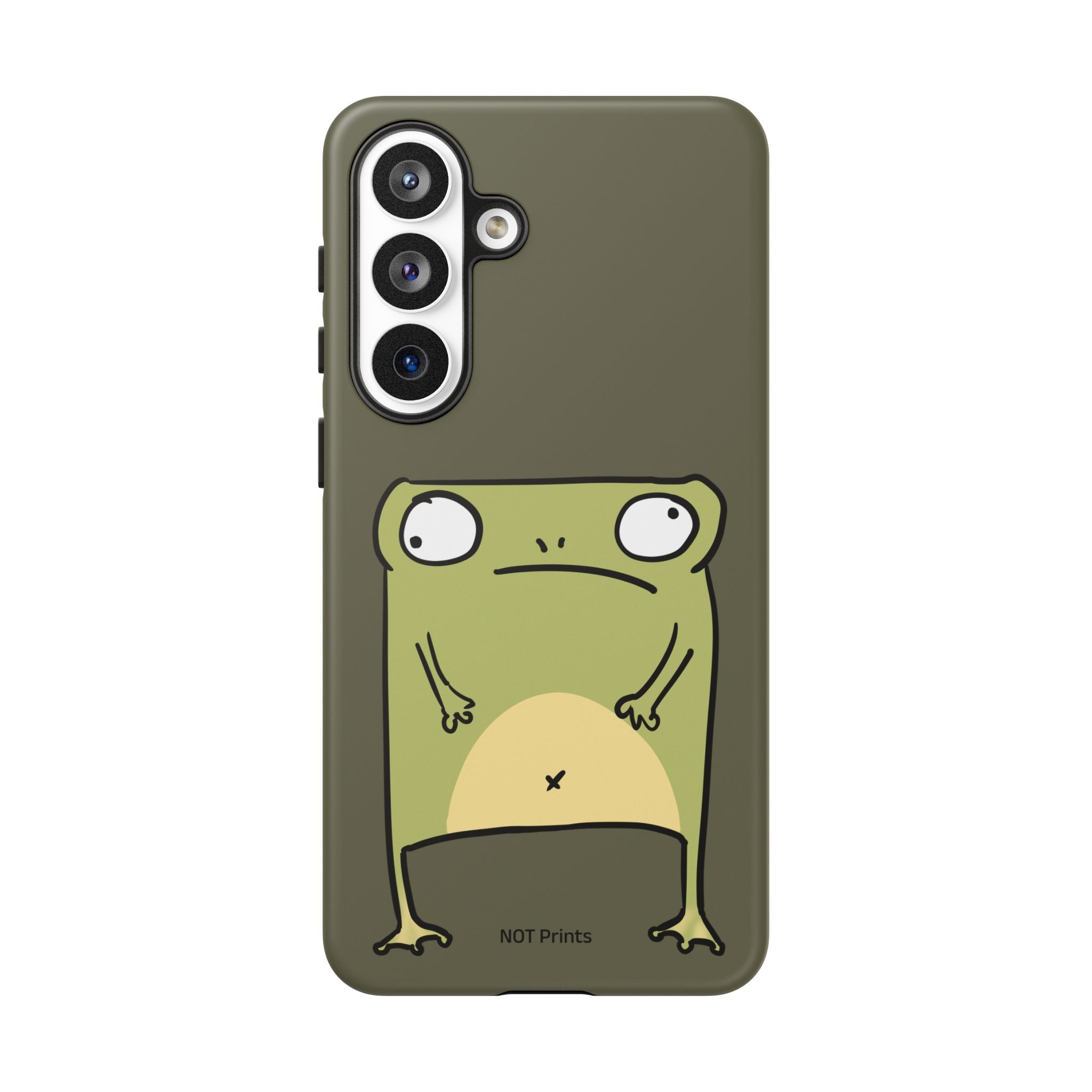Funny Frog Phone Case — Cute Grumpy Frog Protective Phone Cover