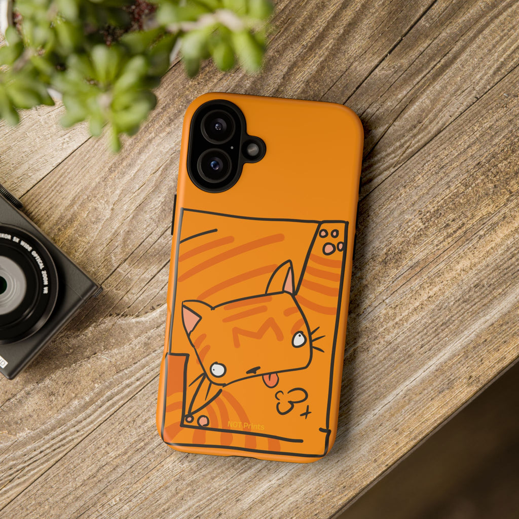 Cute Orange Cat Phone Case - Tough Cases Protective iPhone Cover