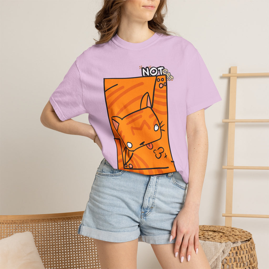 Orange Cat T-Shirt | Cute Cartoon "Not Cat" Unisex T-shirt