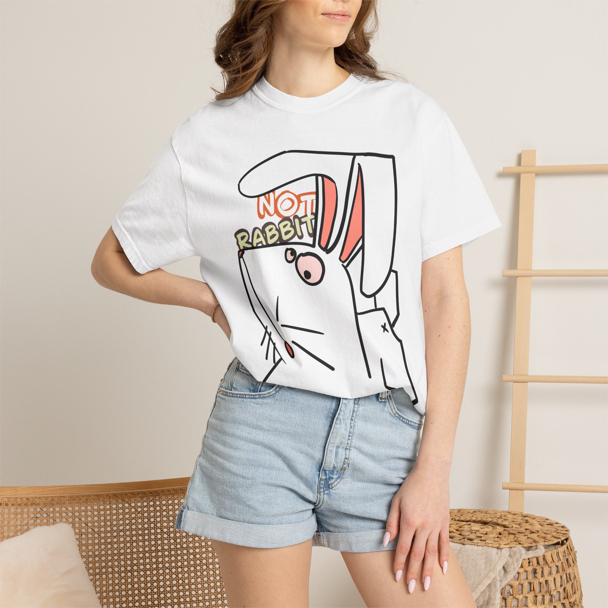 Rabbit T-Shirt | Cute Cartoon "Not Rabbit" | Unisex T-shirt