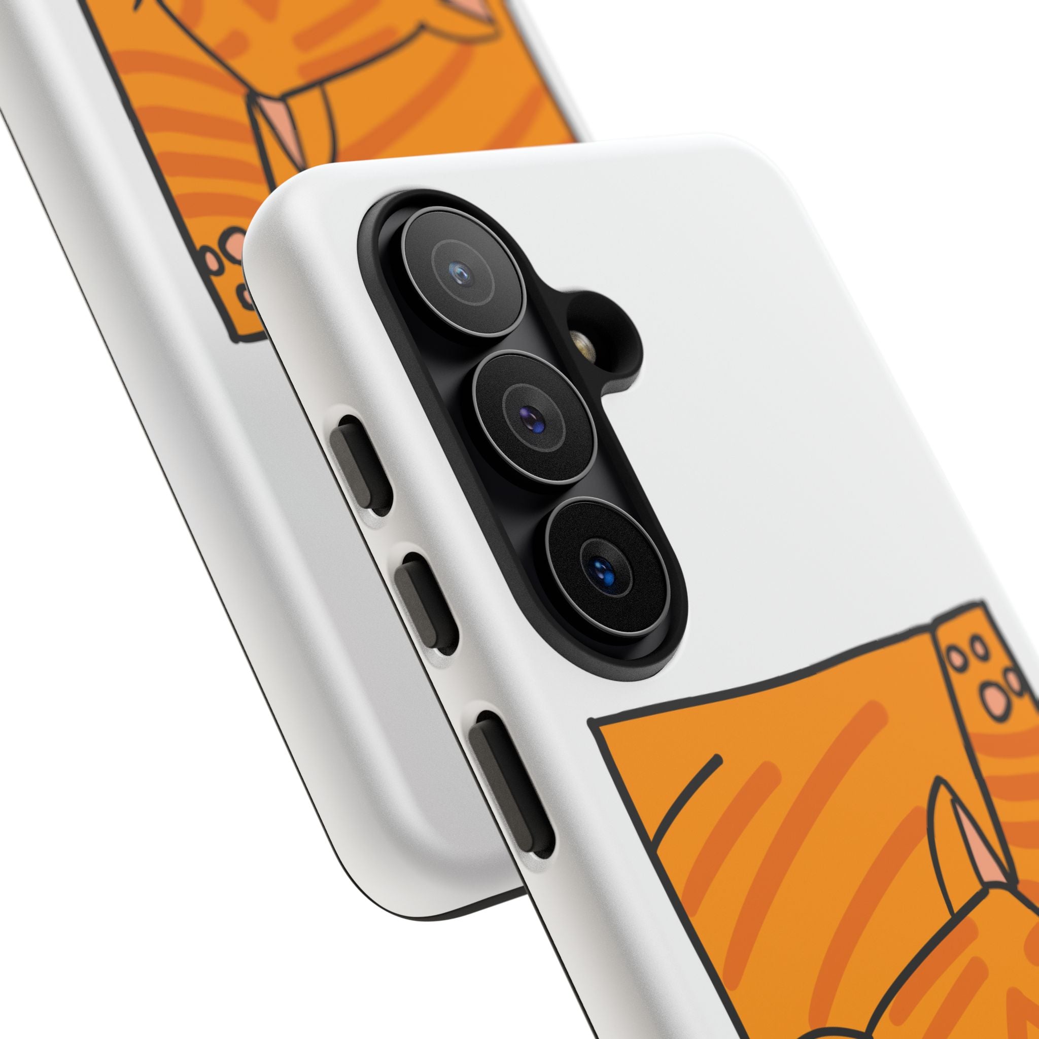 Cute Orange Cat Phone Case - Tough Cases Protective Phone Cover