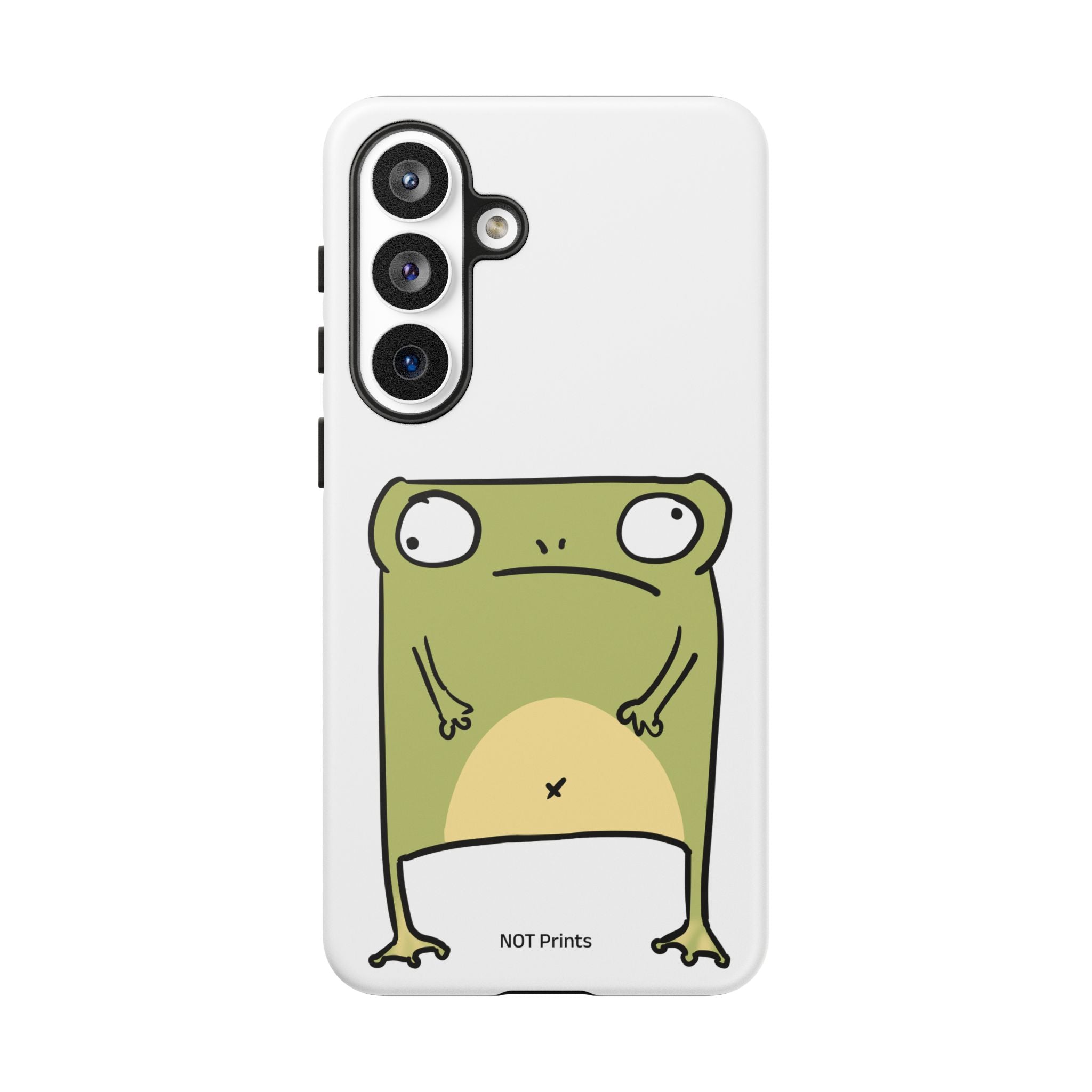 Funny Frog Tough Phone Case — Cute Stubborn Frog Protective iPhone Case