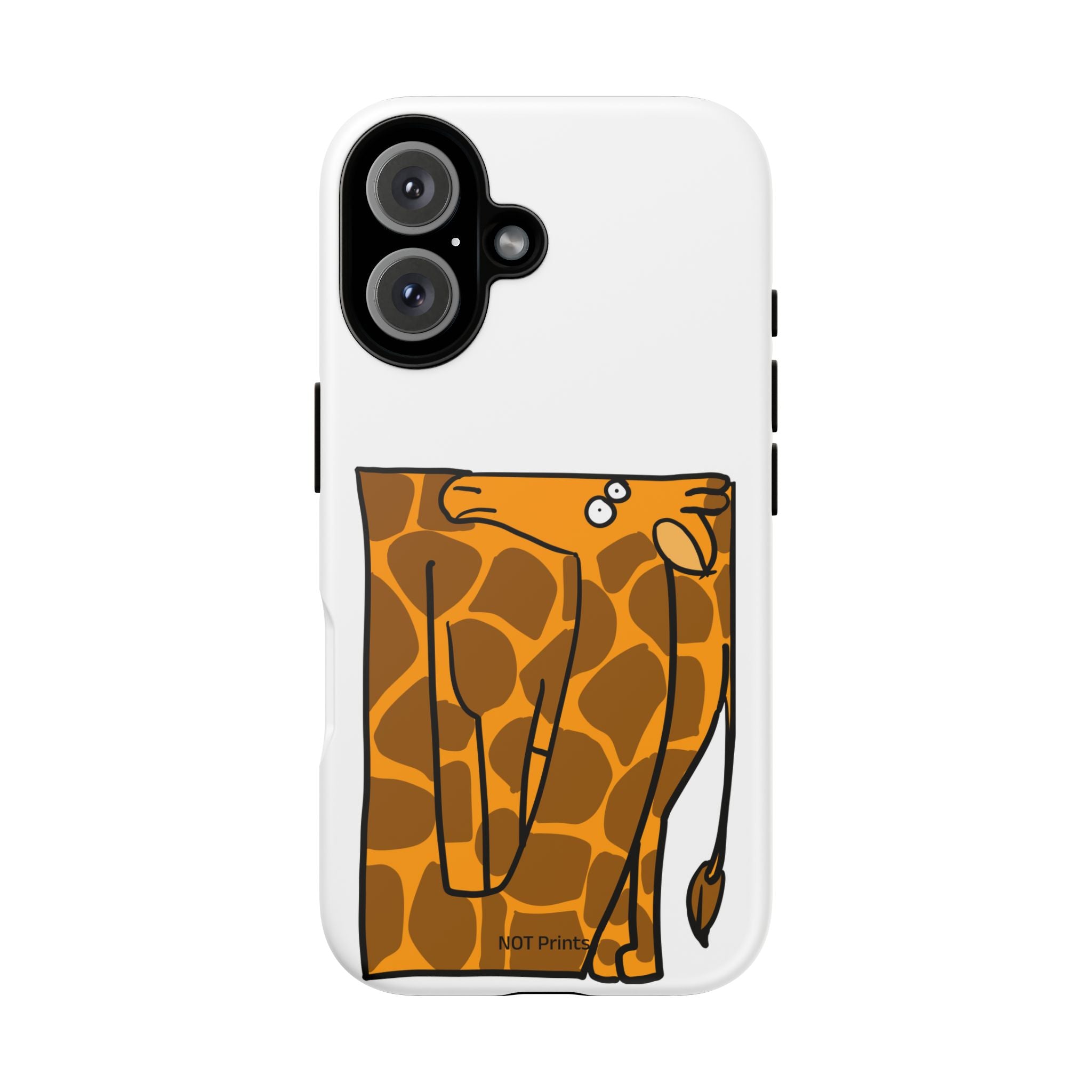 Giraffe Pocket Tough Phone Case — Cute Cartoon Giraffe with Card Slot