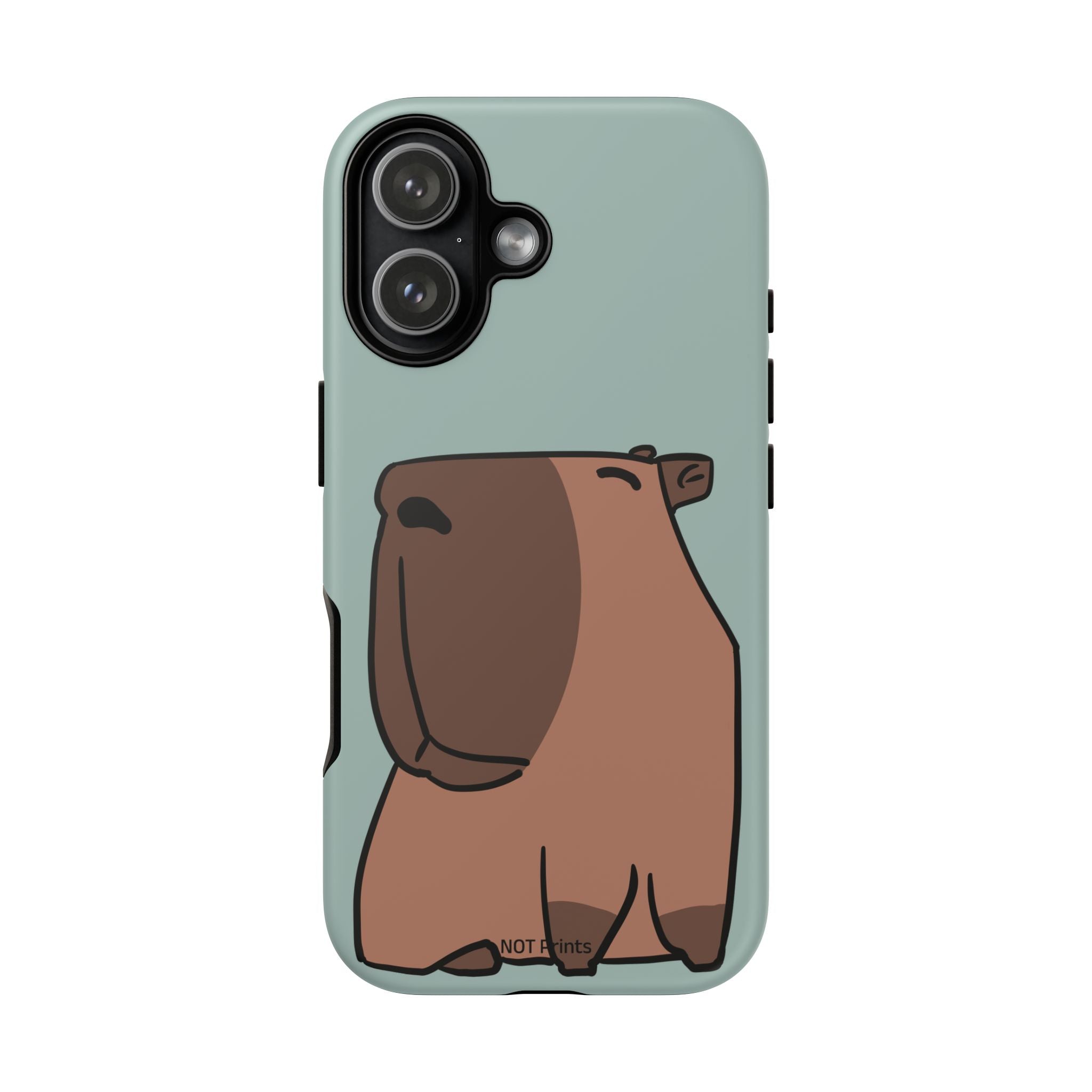 Coque de téléphone mignon ours - Coque de protection iPhone ours brun dessin animé minimaliste