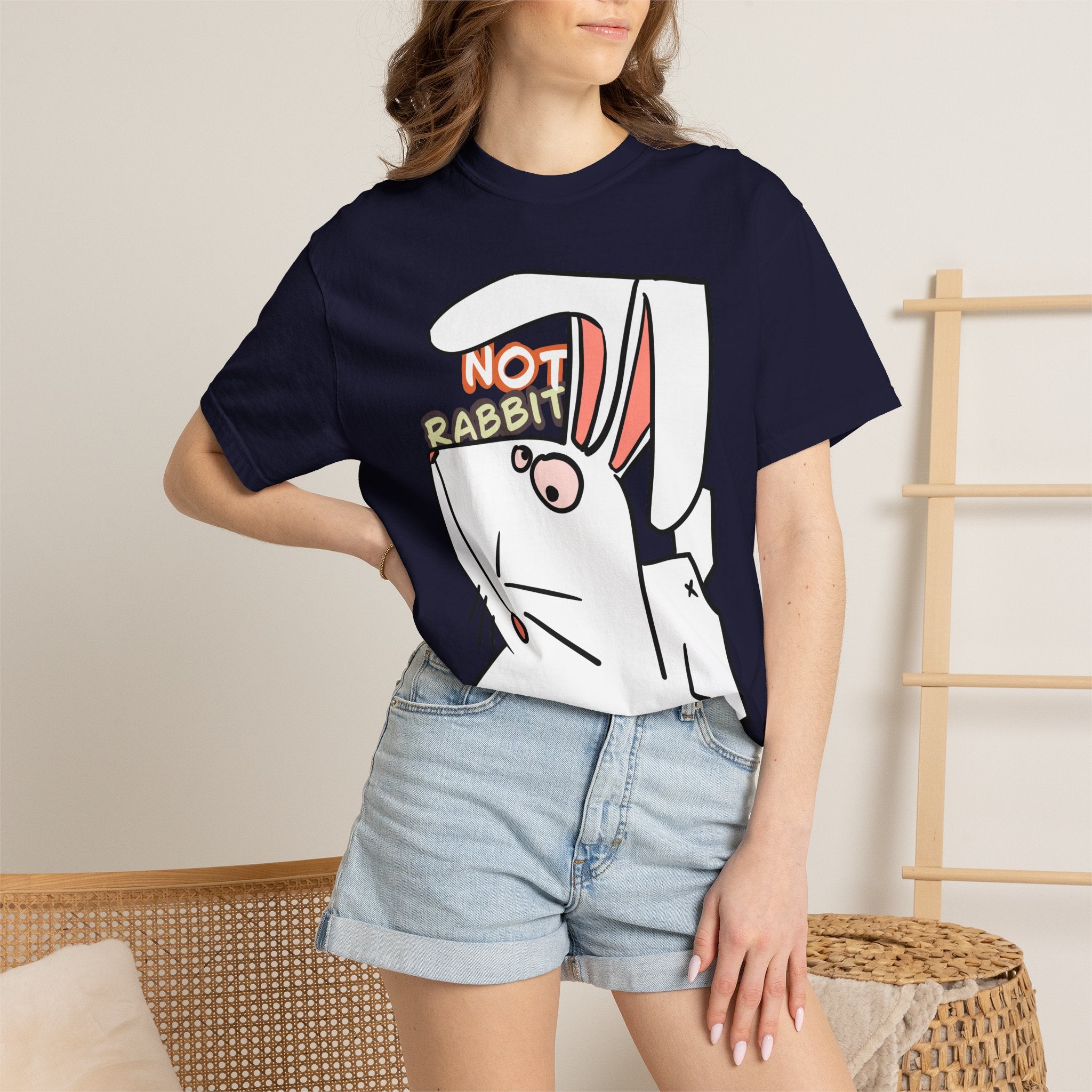 Rabbit T-Shirt | Cute Cartoon "Not Rabbit" | Unisex T-shirt