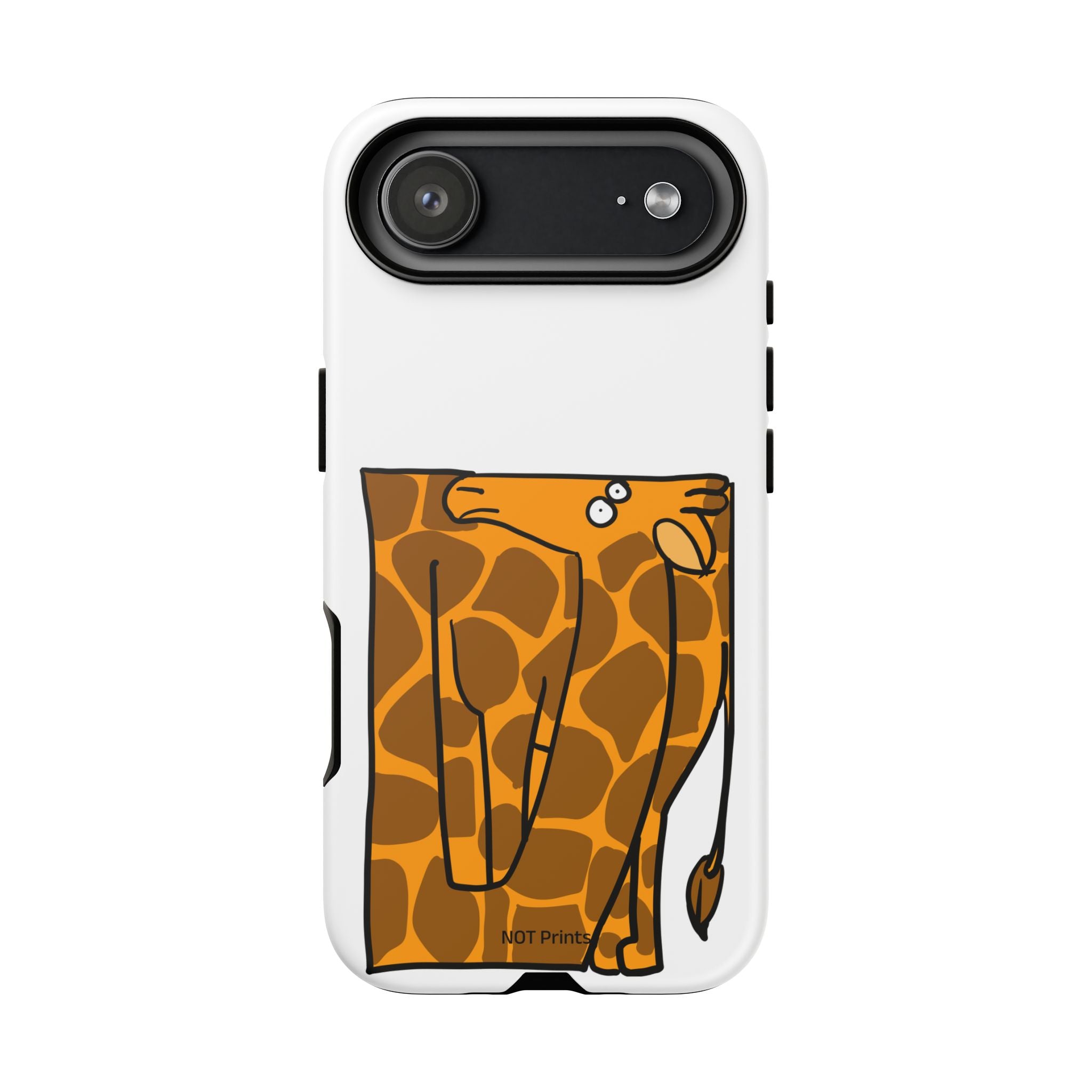 Giraffe Pocket Tough Phone Case — Cute Cartoon Giraffe with Card Slot
