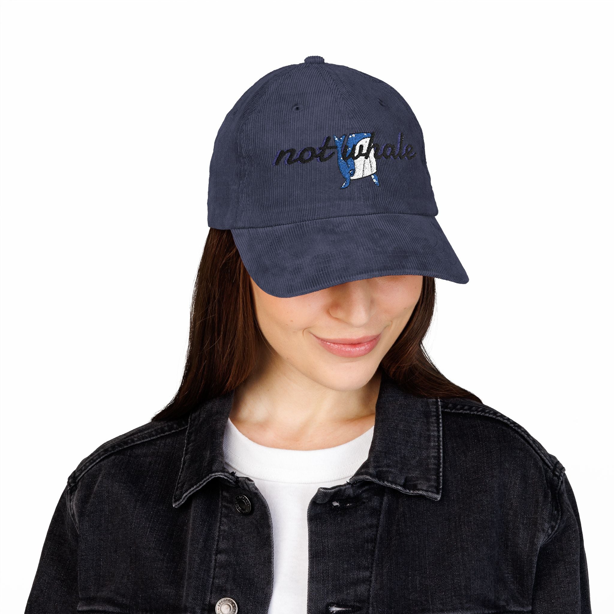 Vintage Corduroy Cap (Embroidery)| Cut 'Not Whale' Cap
