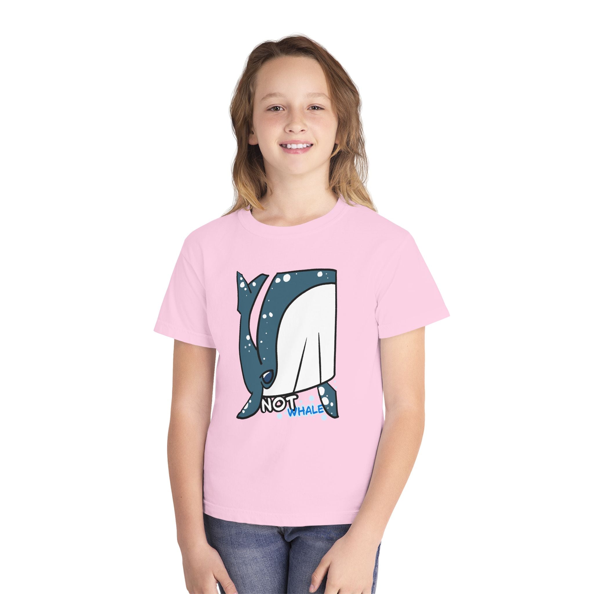 Whale Youth Tee — Cute "Not Whale" Narwhal Graphic Kids Shirt
