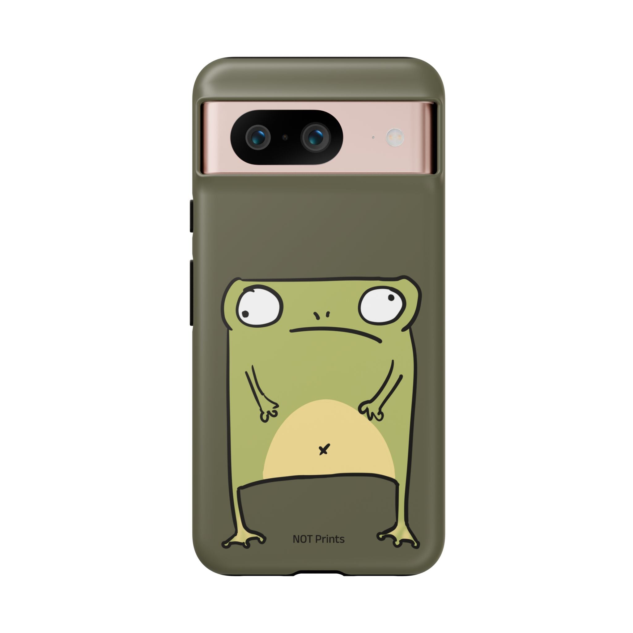 Funny Frog Phone Case — Cute Grumpy Frog Protective Phone Cover