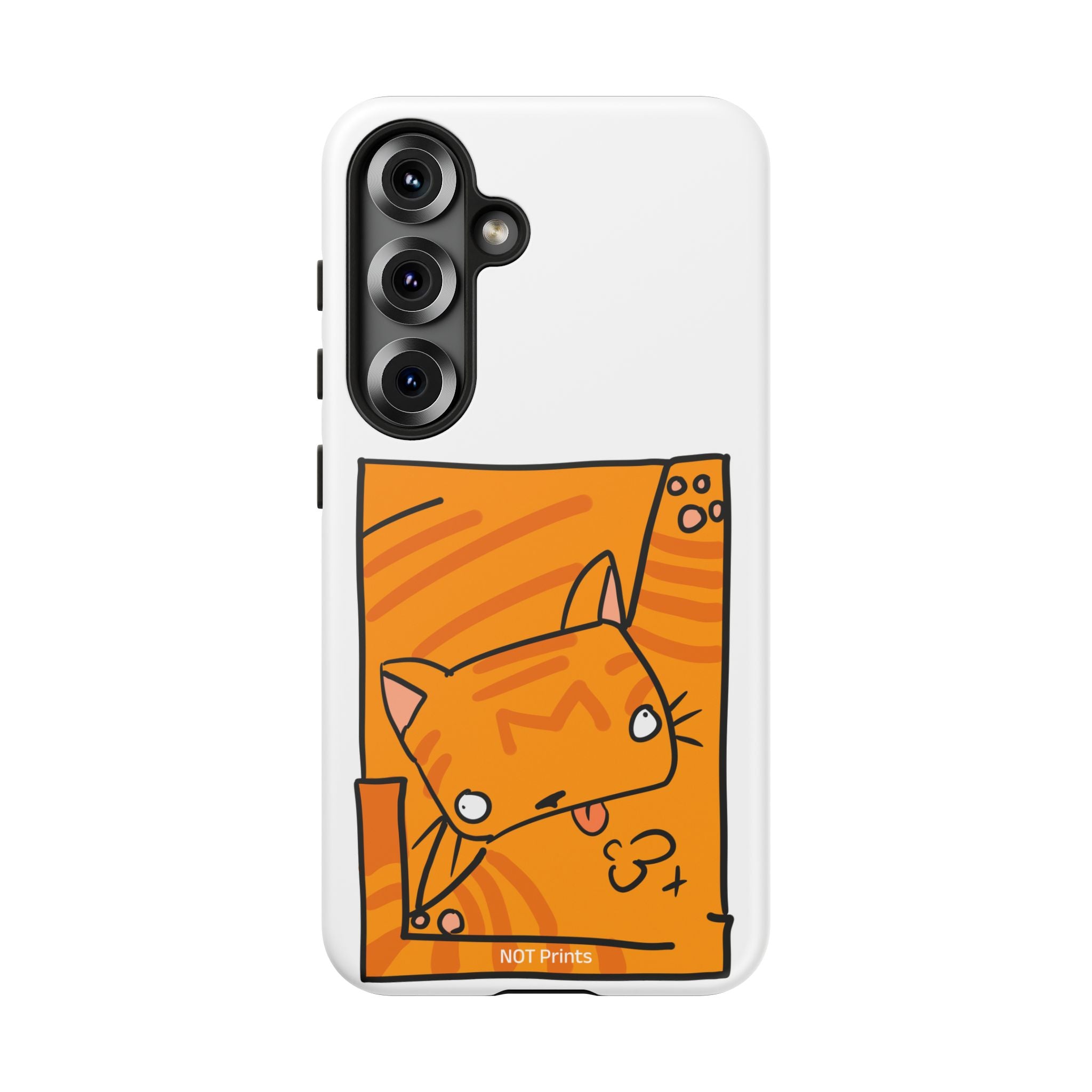 Cute Orange Cat Phone Case - Tough Cases Protective Phone Cover