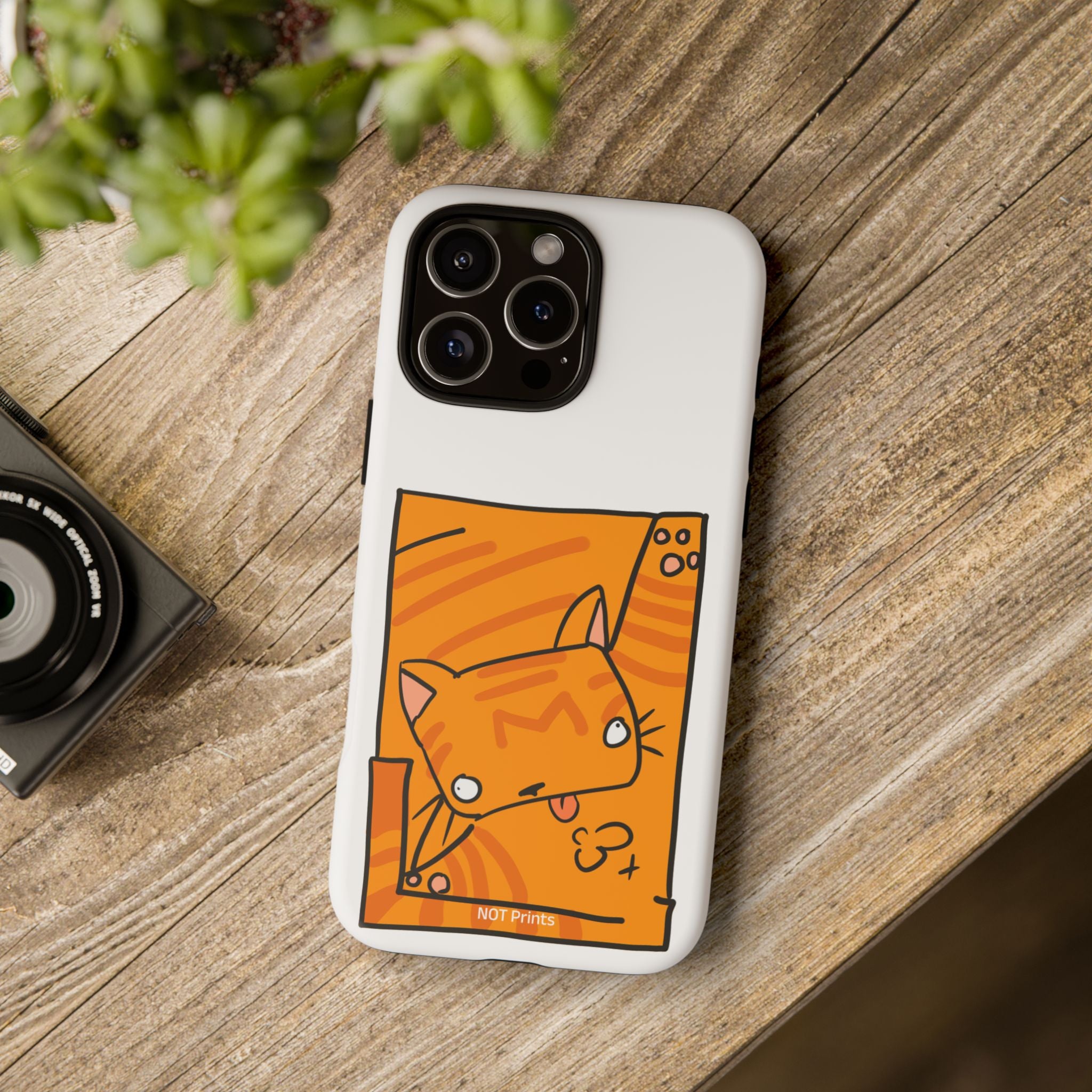 Cute Orange Cat Phone Case - Tough Cases Protective Phone Cover