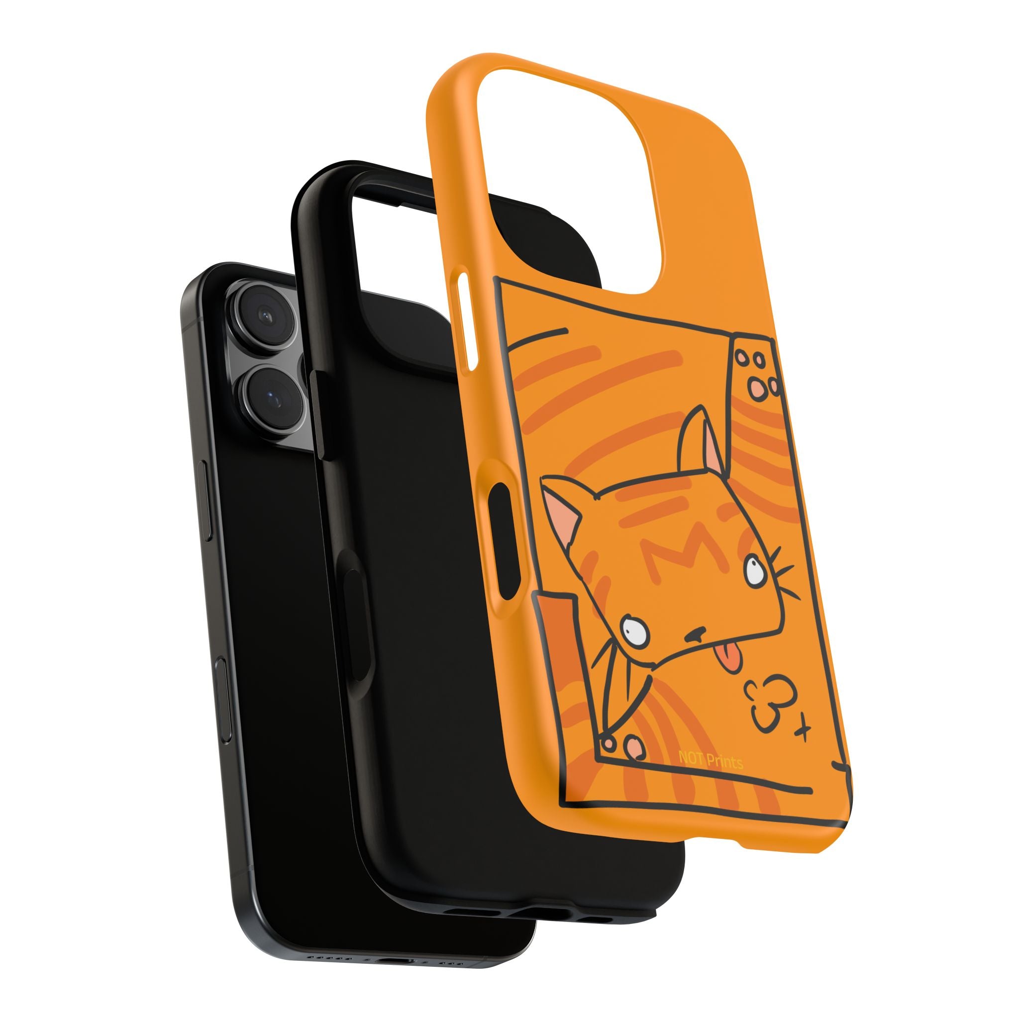 Cute Orange Cat Phone Case - Tough Cases Protective iPhone Cover