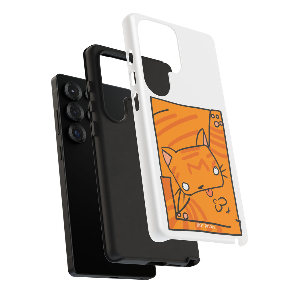 Cute Orange Cat Phone Case - Tough Cases Protective Phone Cover