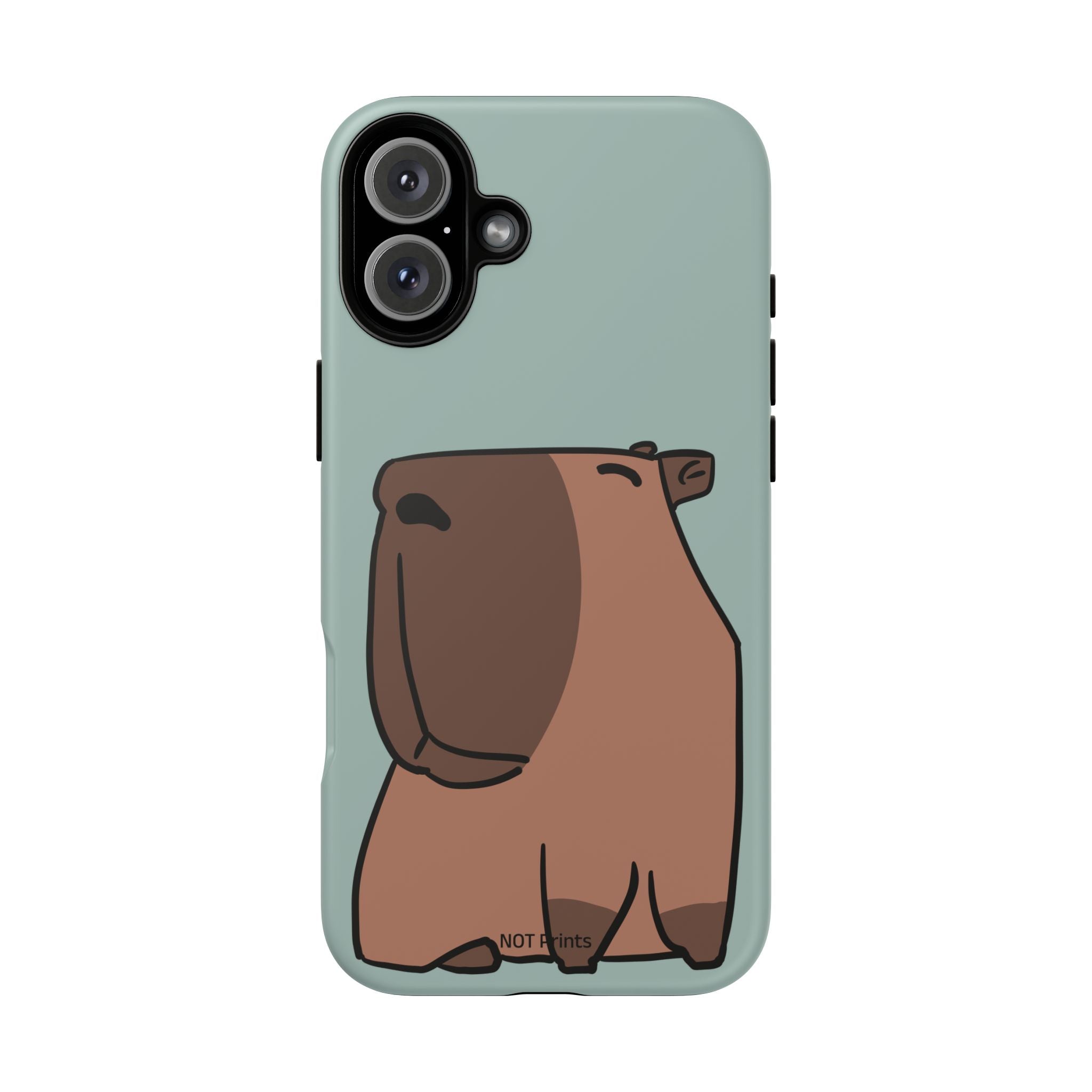 Coque de téléphone mignon ours - Coque de protection iPhone ours brun dessin animé minimaliste