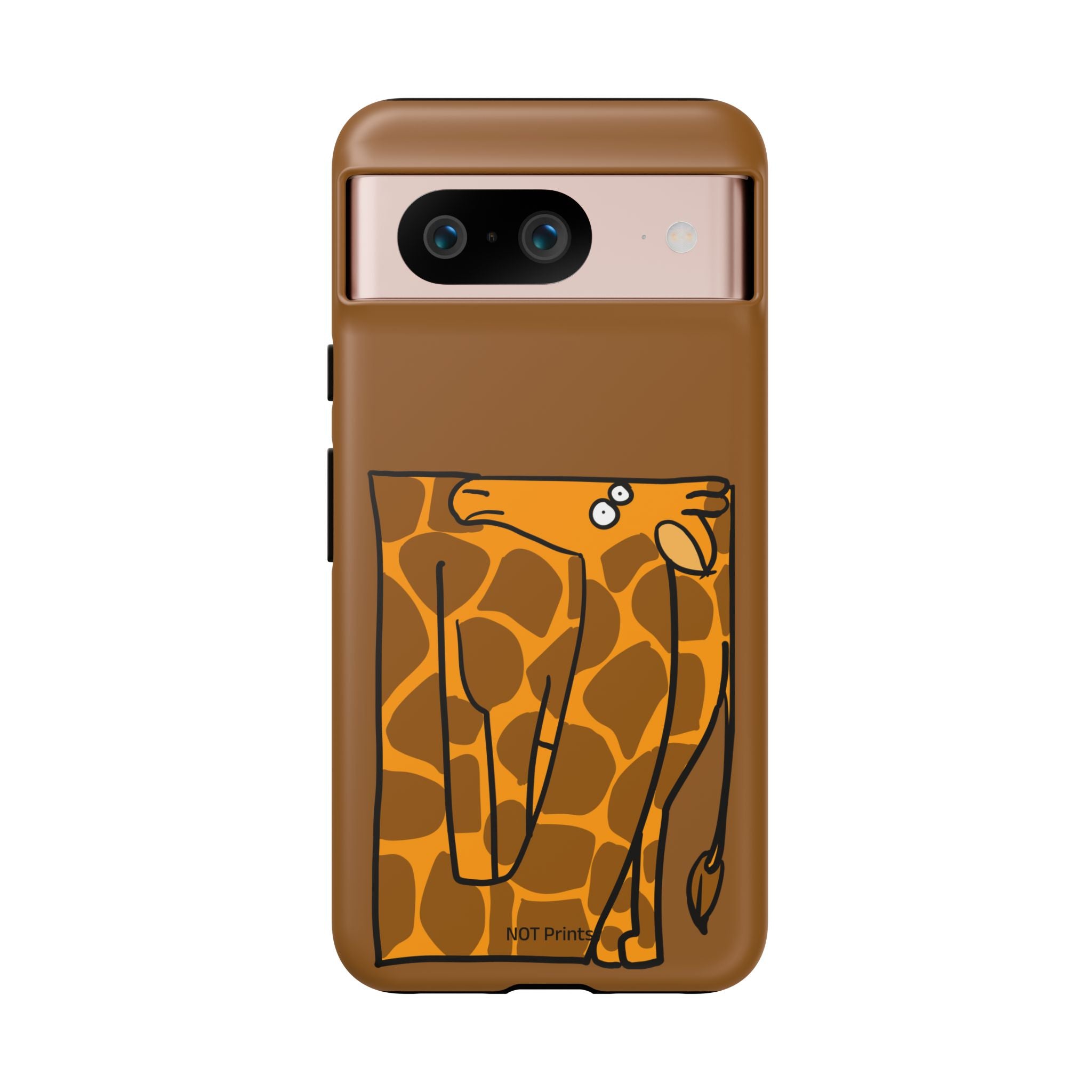 Giraffe Pocket Tough Phone Case — Cute Cartoon Giraffe with Card Slot