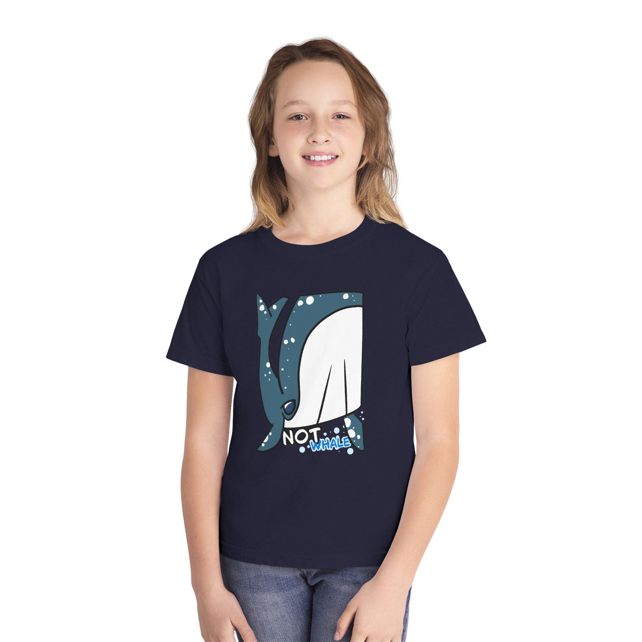 Whale Youth Tee — Cute "Not Whale" Narwhal Graphic Kids Shirt