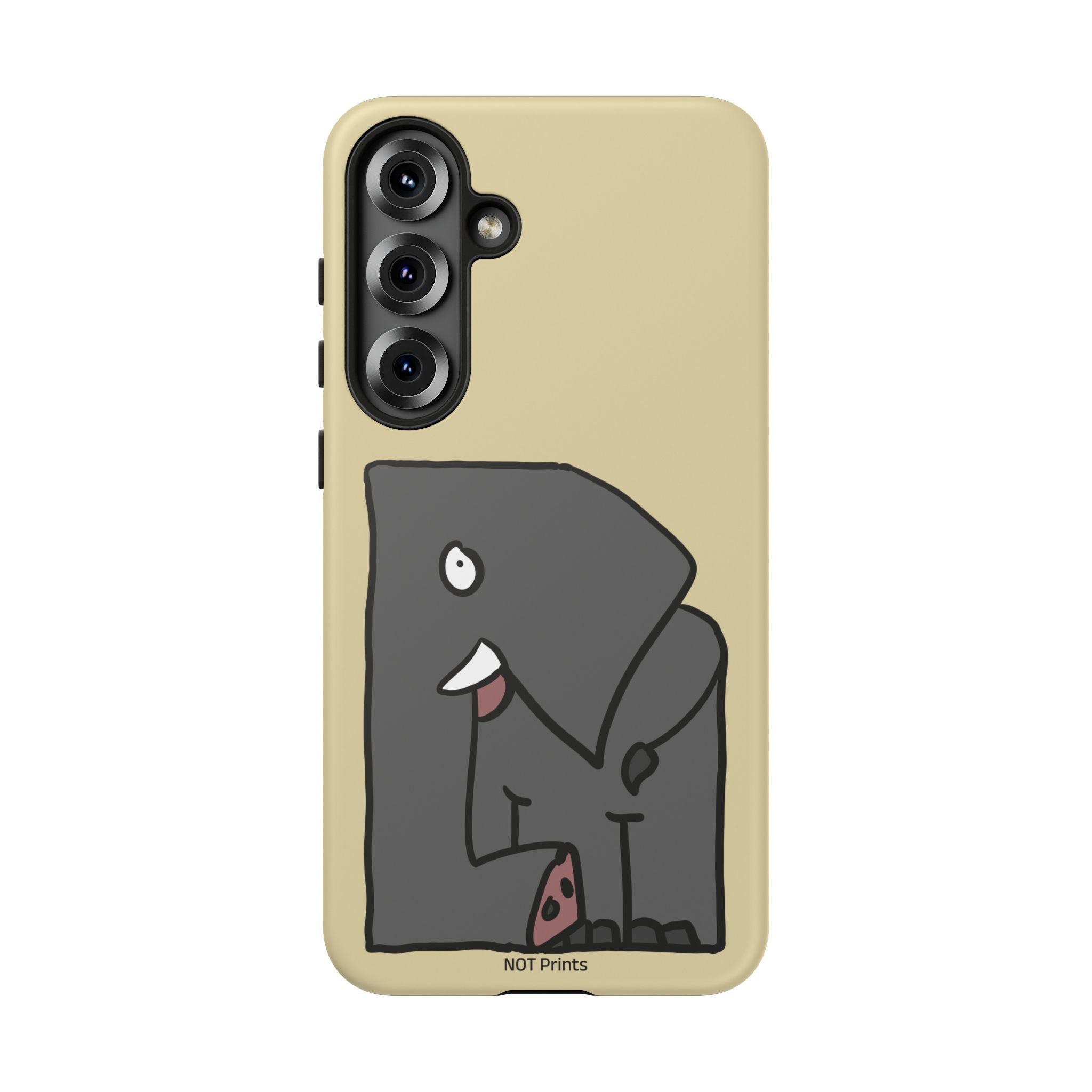 Coque de téléphone mignon éléphant de dessin animé — Coque de protection iPhone ludique et résistante