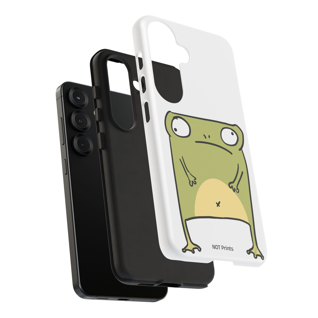 Funny Frog Tough Phone Case — Cute Stubborn Frog Protective iPhone Case